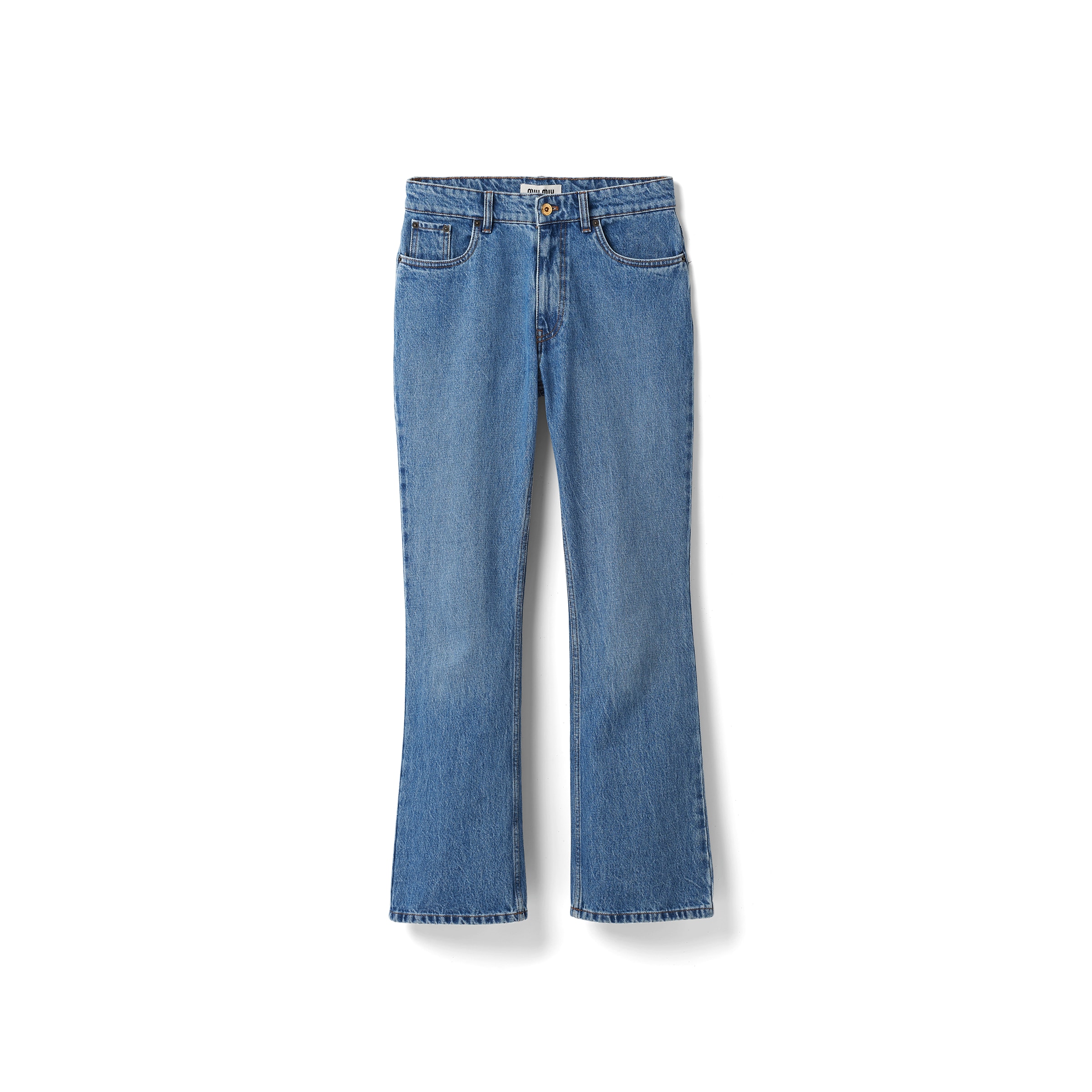 Miu Miu Denim Pants, Woman, Sapphire Blue, Size 25