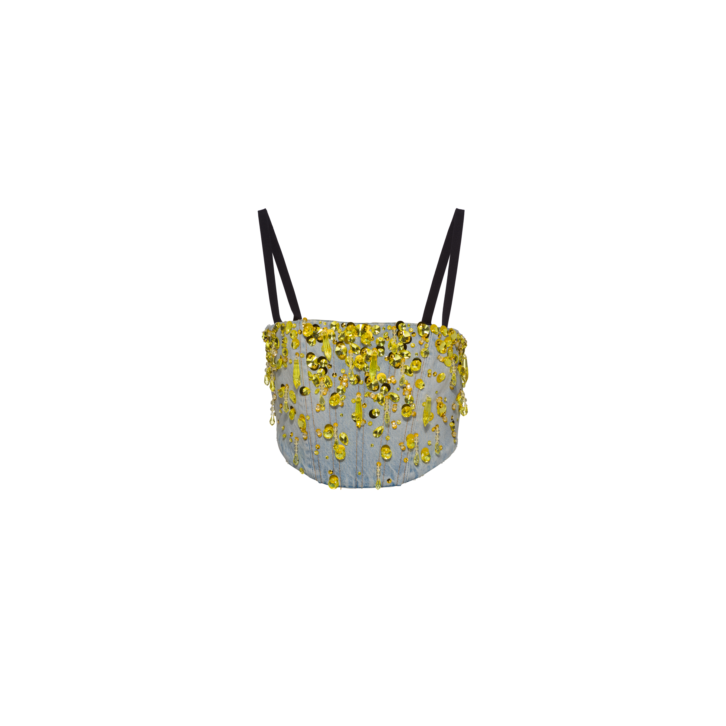 embellished-denim-top-light-blue-yellow-miu-miu