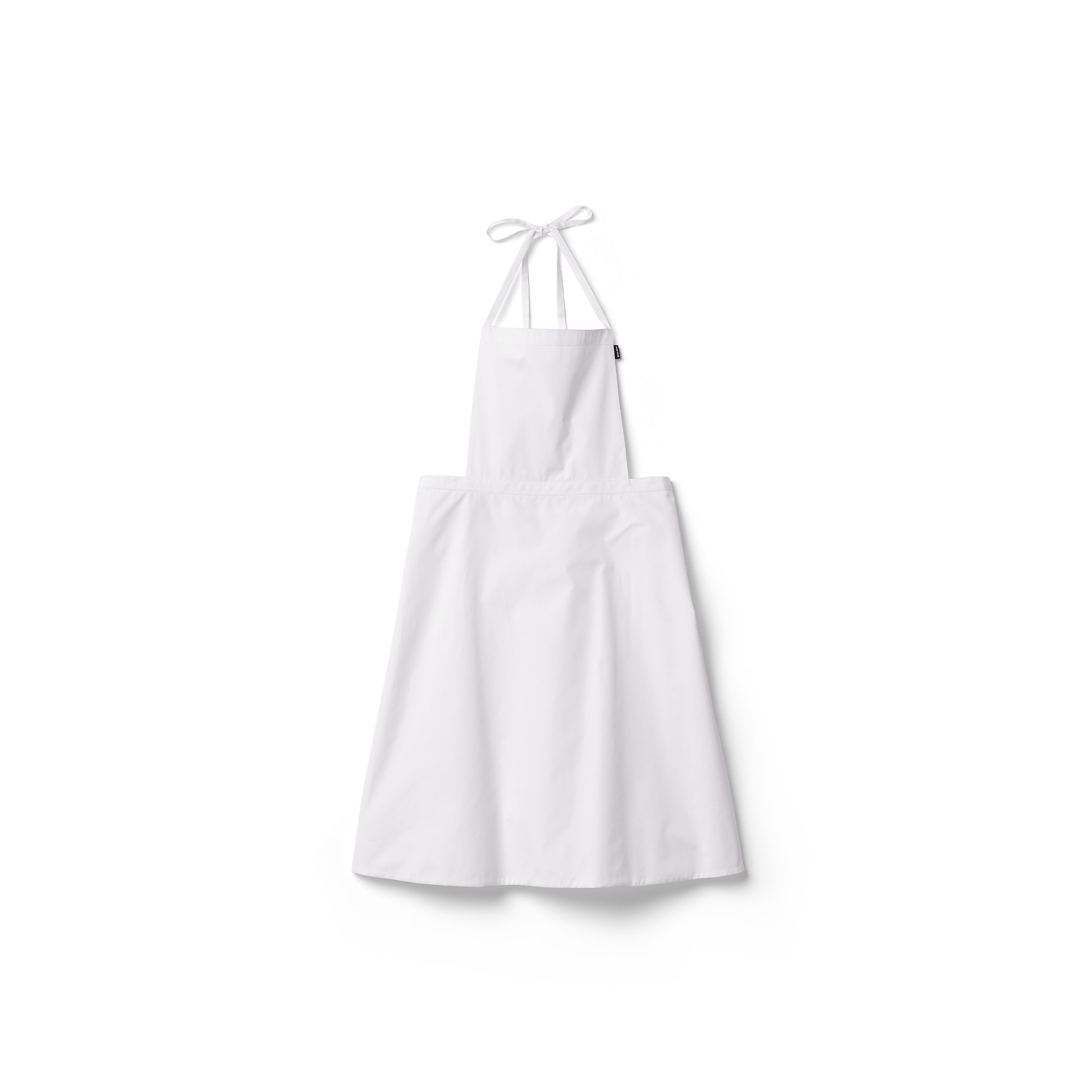 Miu Miu Tablier En Popeline, Femme, Blanc