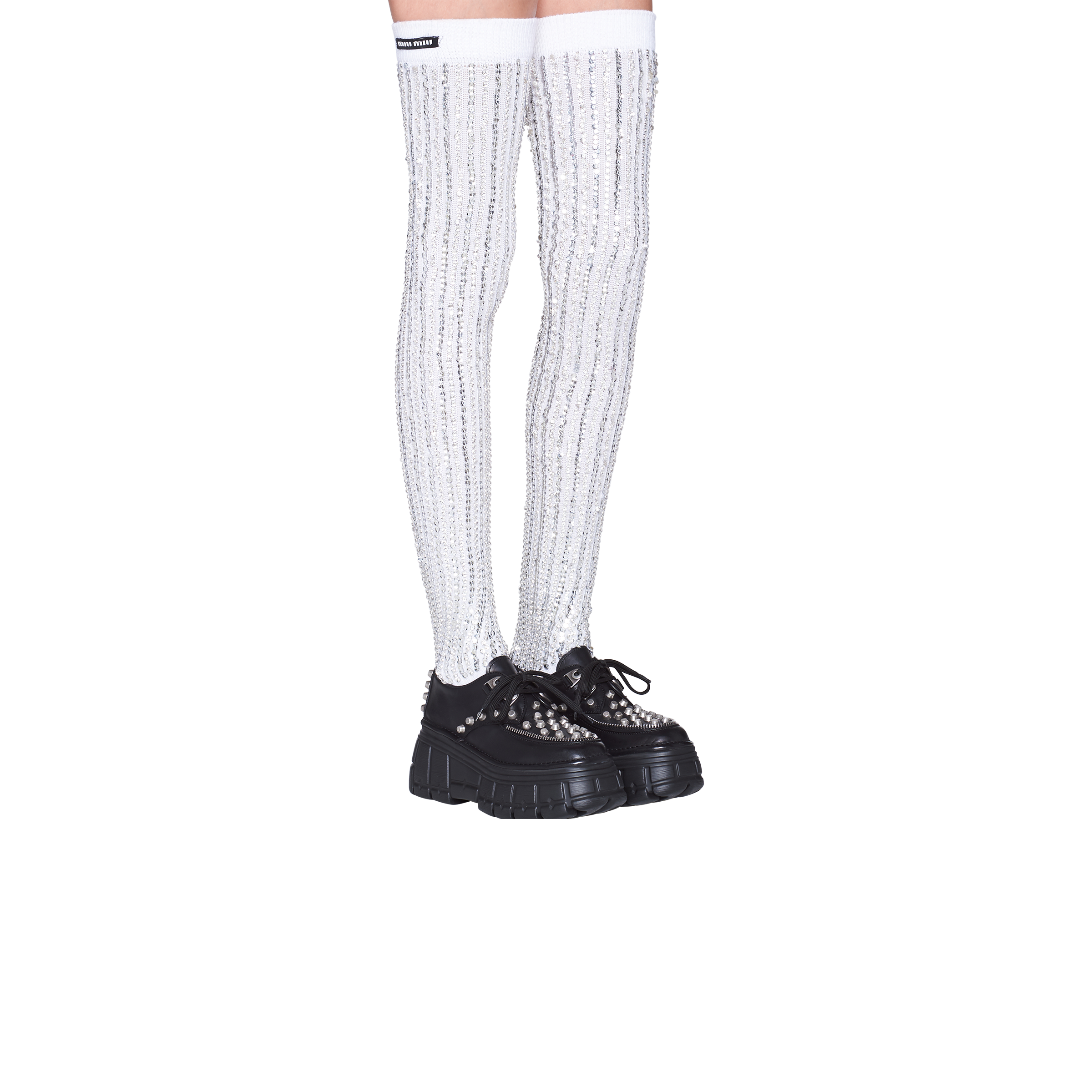 white stay up stockings