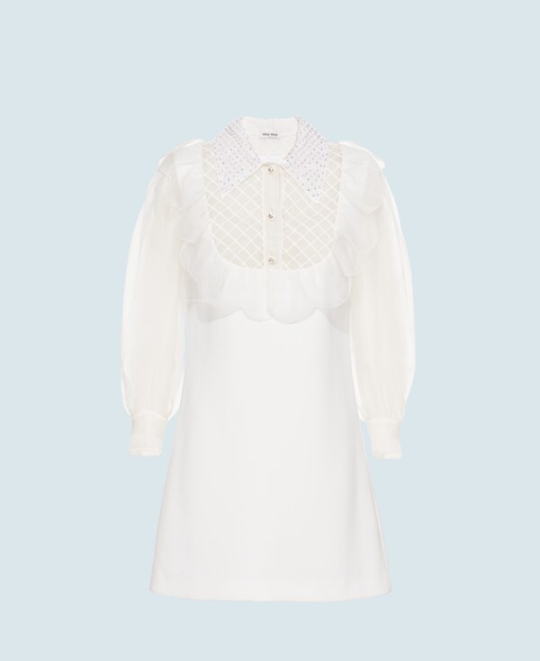 Miu miu white mini dress Clearance