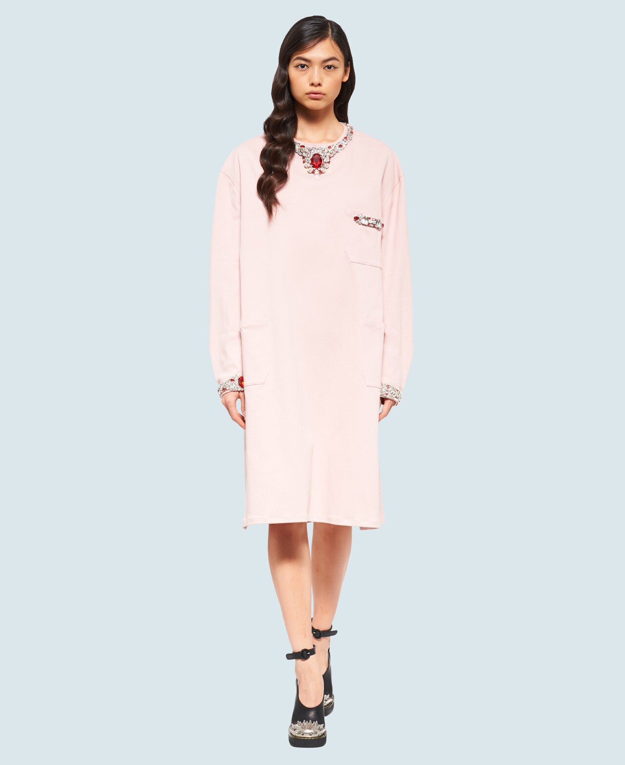 miu miu denim dress