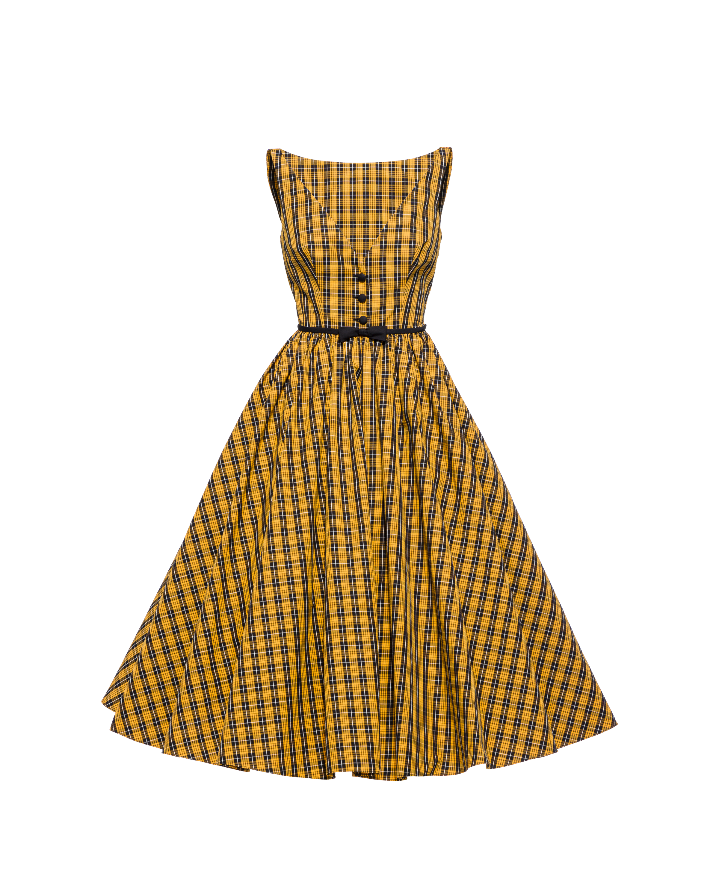 チェック トワル ドレス イエロー Miu Miu チェック トワル ドレス イエロー Miu Miu