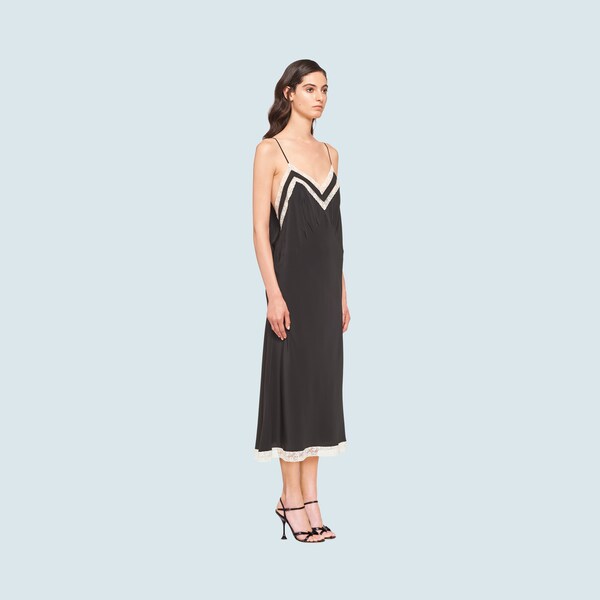 Crepe de chine dress
