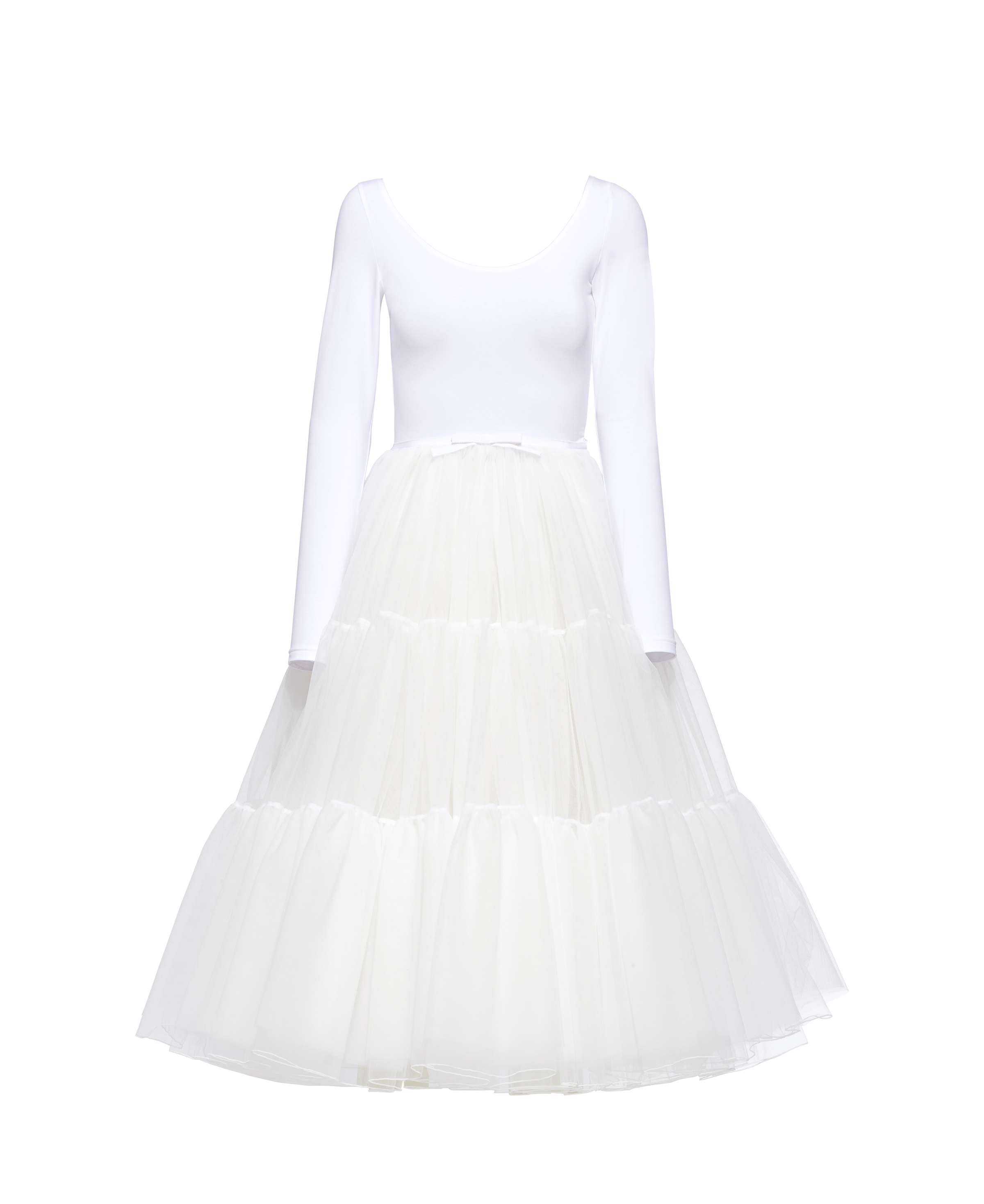 Tulle dress Chalk white Miu Miu