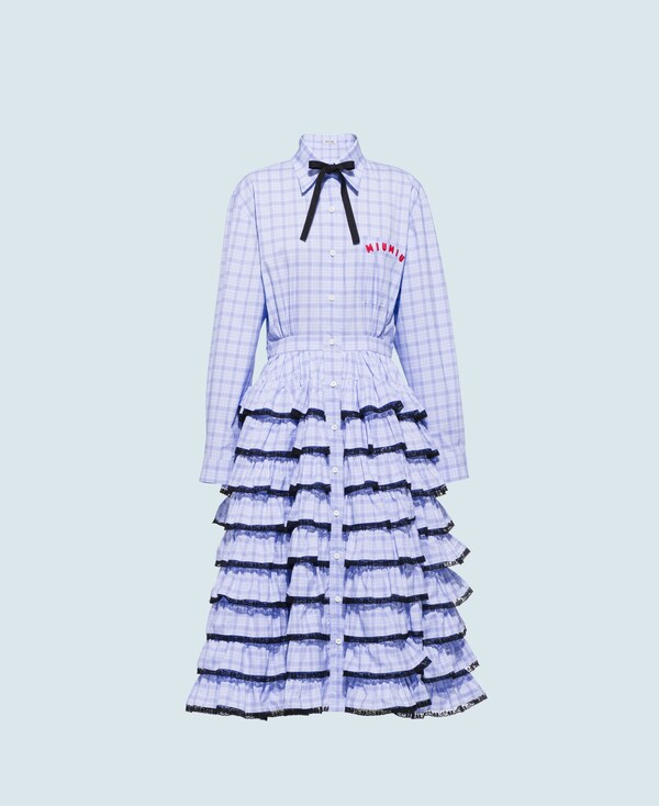miu miu blue dress