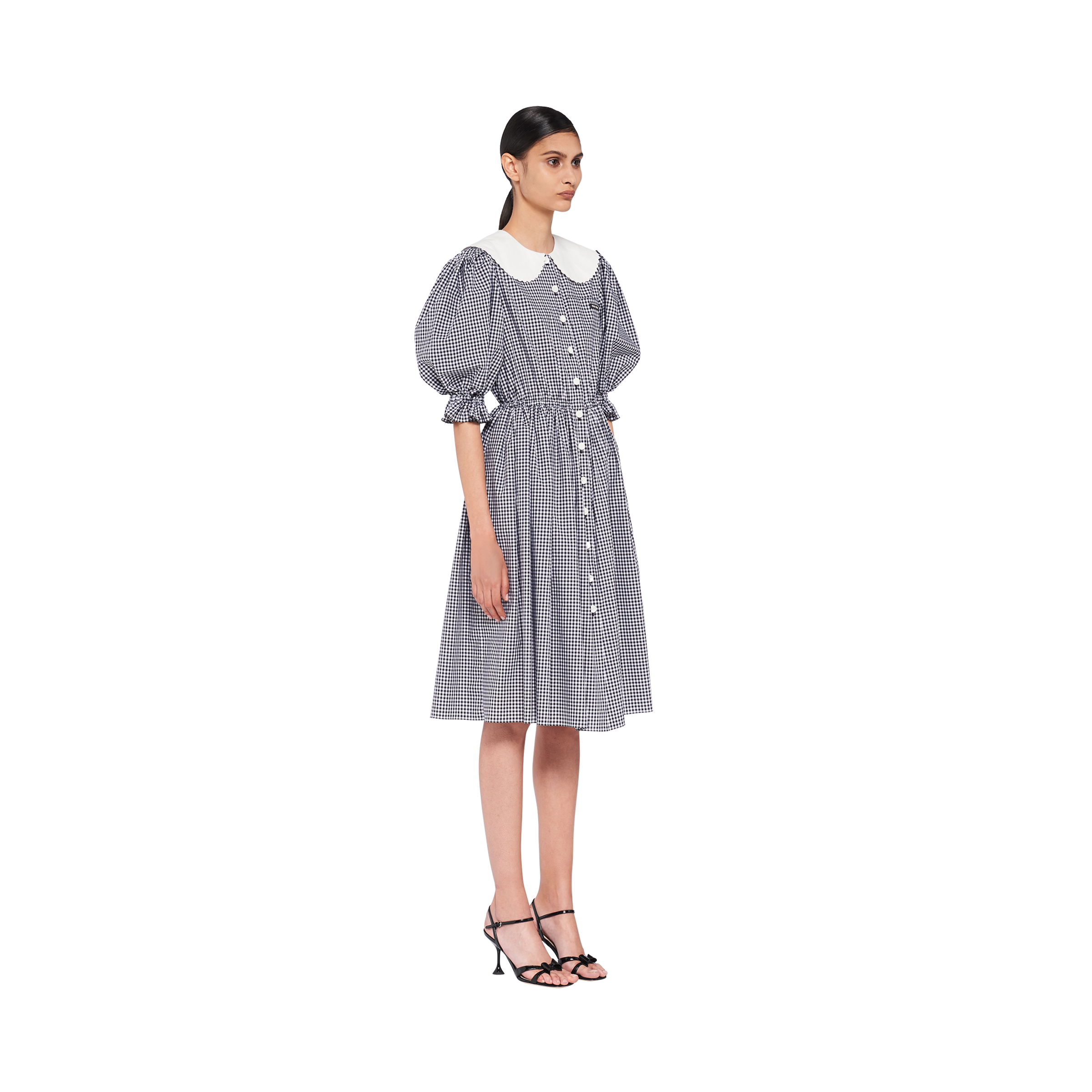 ギンガムチェック ドレス ブラック Miu Miu ギンガムチェック ドレス ブラック Miu Miu