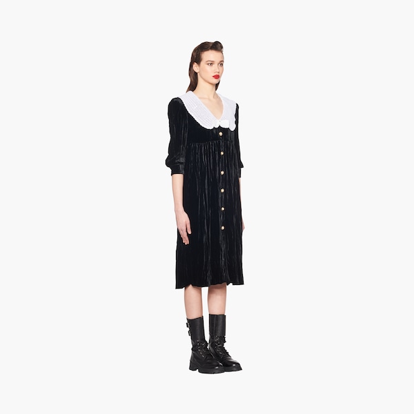 Velvet dress Black | Miu Miu