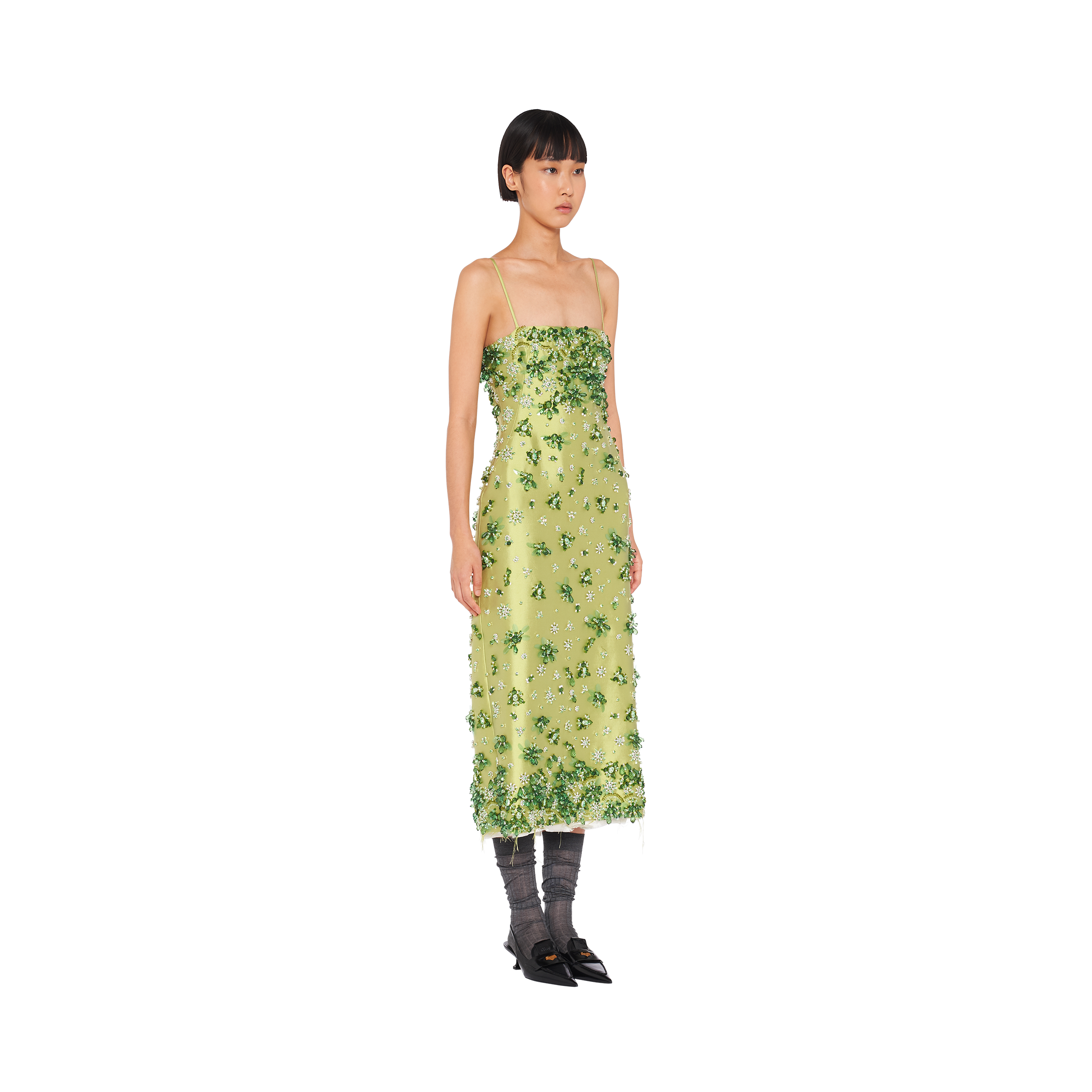 Miu miu hot sale green dress