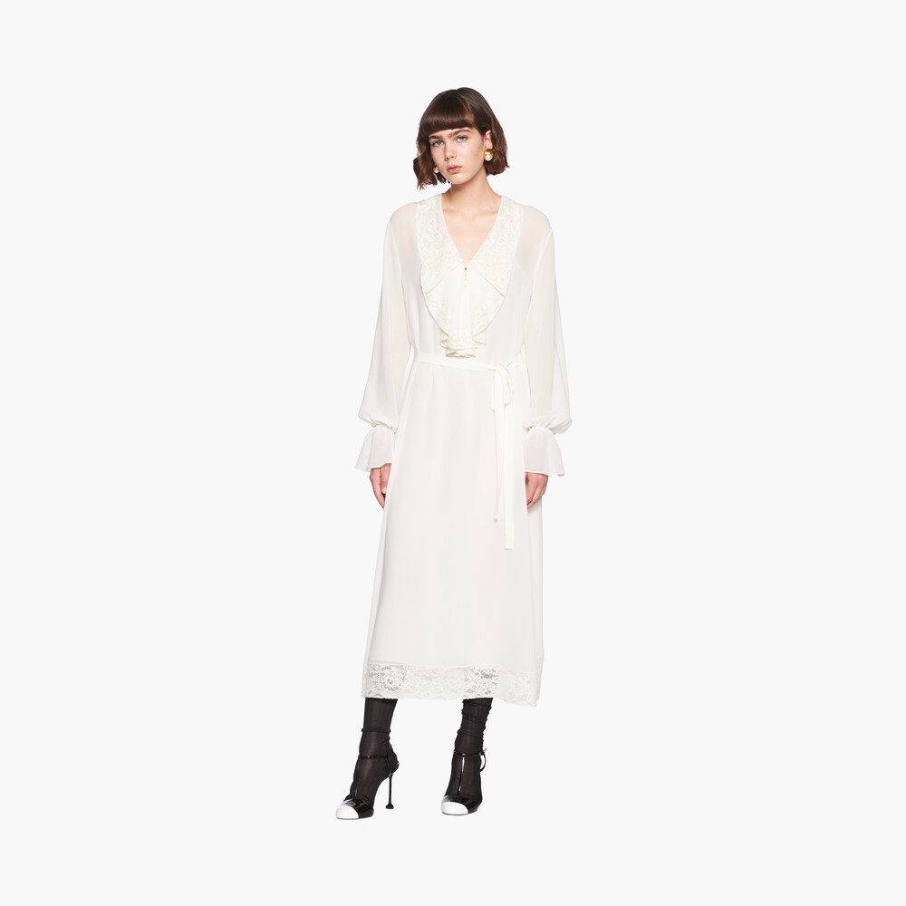 undefined | Long georgette dress