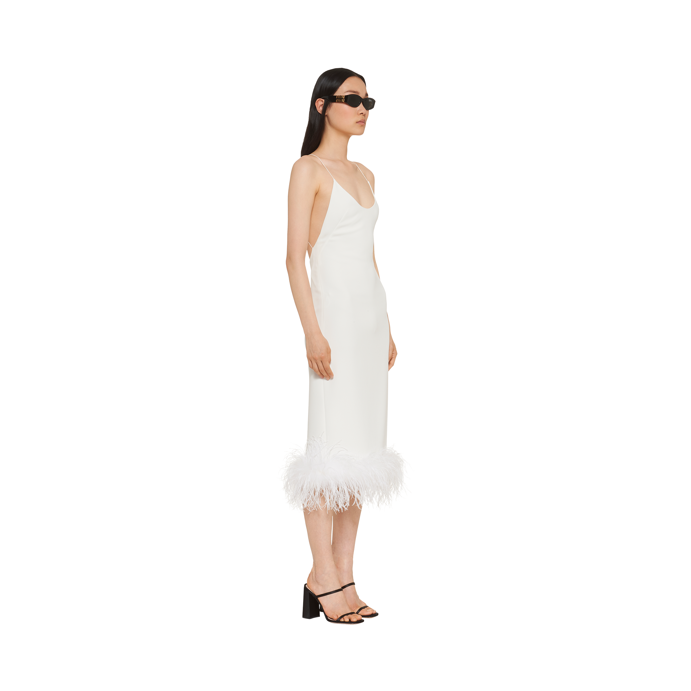 Miu miu hotsell feather dress