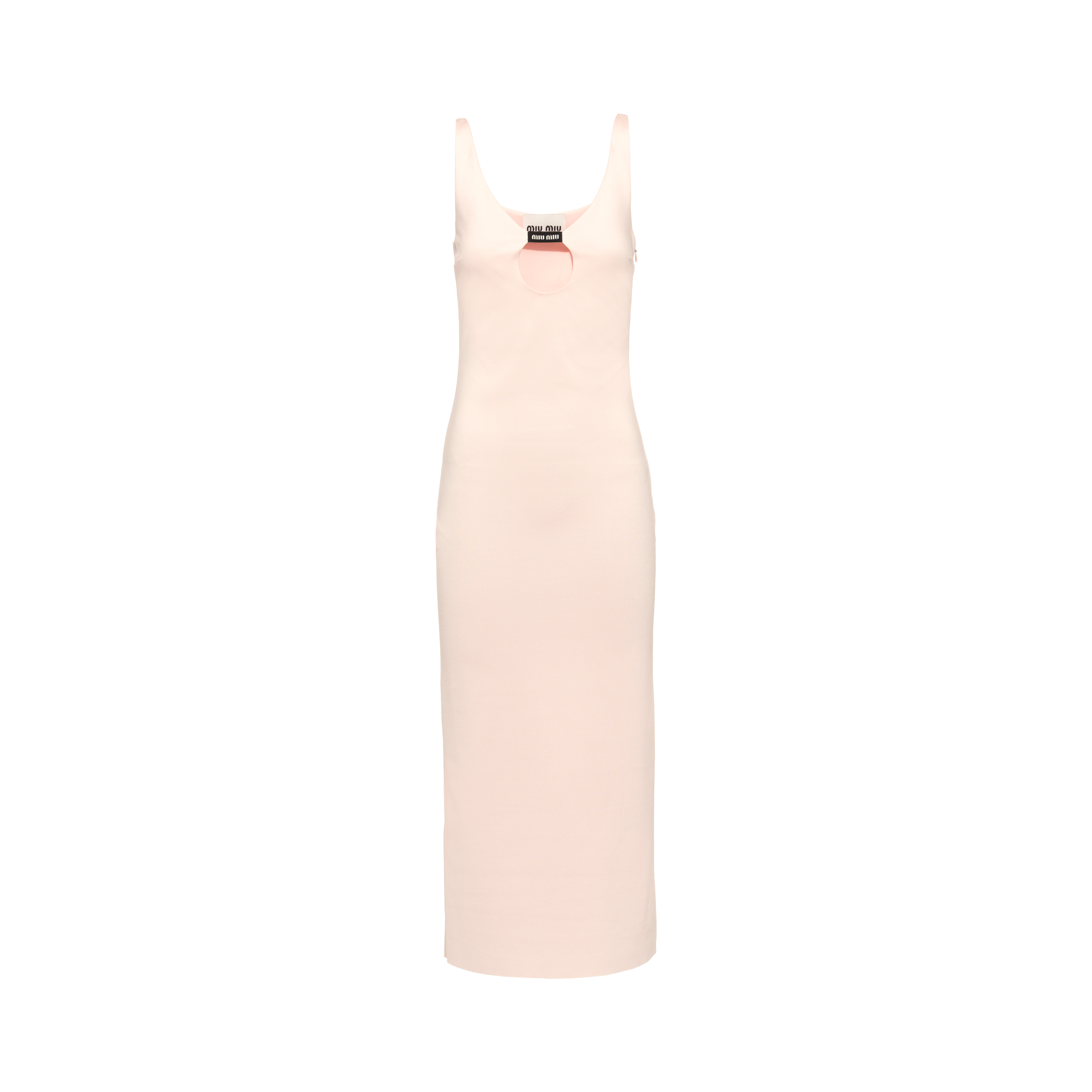Miu Miu Stretch Jersey Dress In Quartz