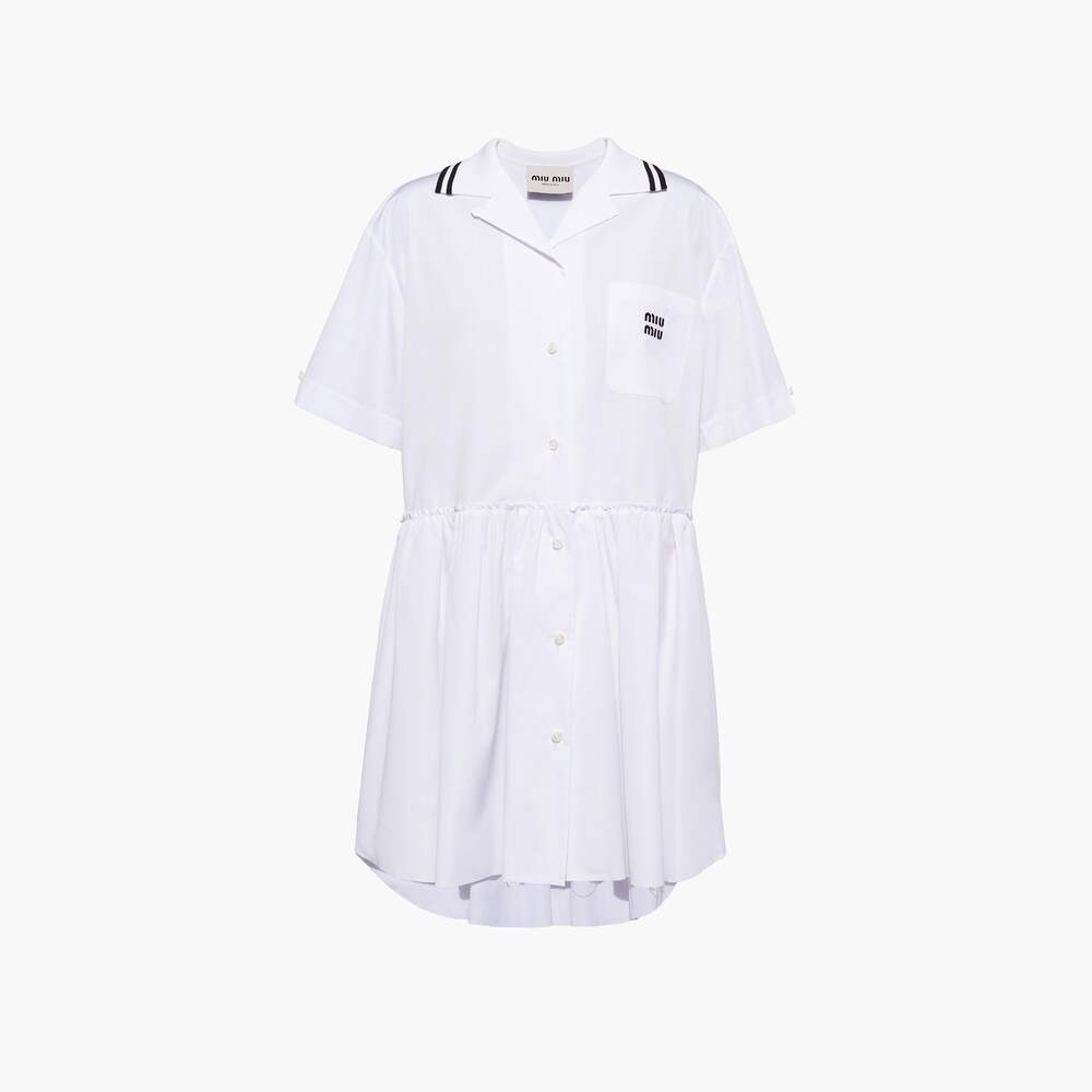 miumiu.com | Robe courte en popeline
