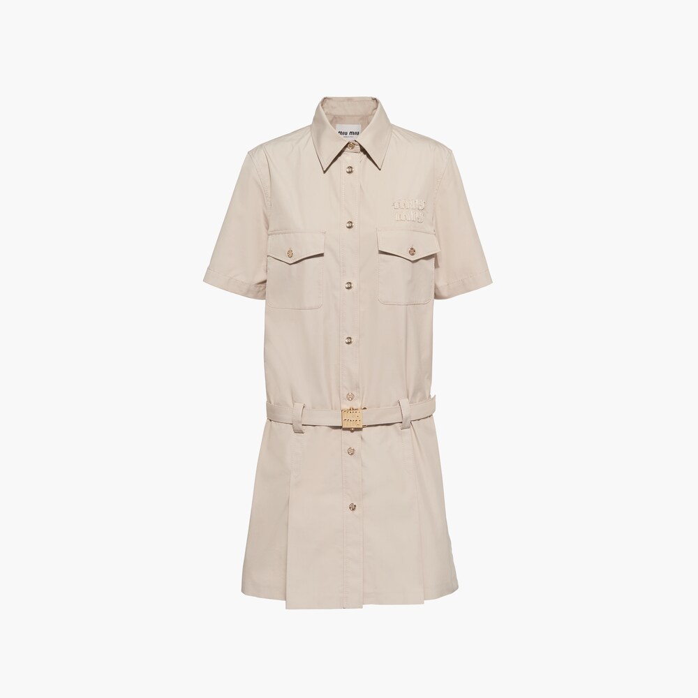 miumiu.com | Robe en coton Panama