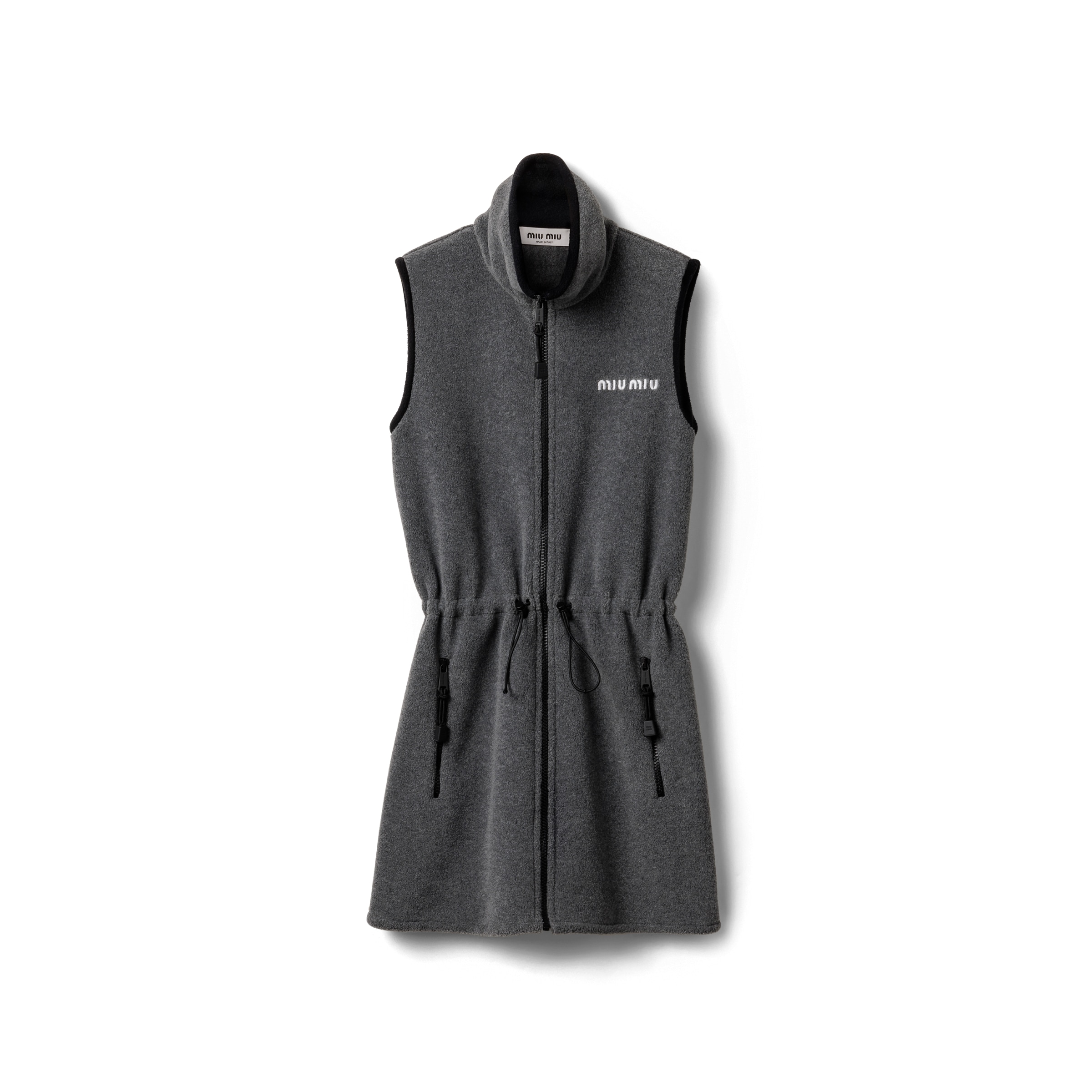 Miu Miu Abito In Pile, Donna, Grigio, Taglia 38