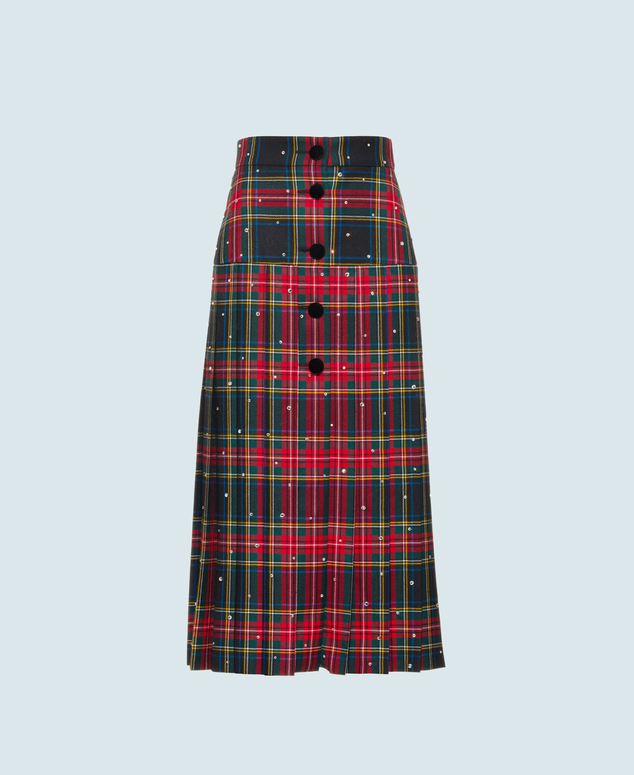 plaid midi skirt xxl
