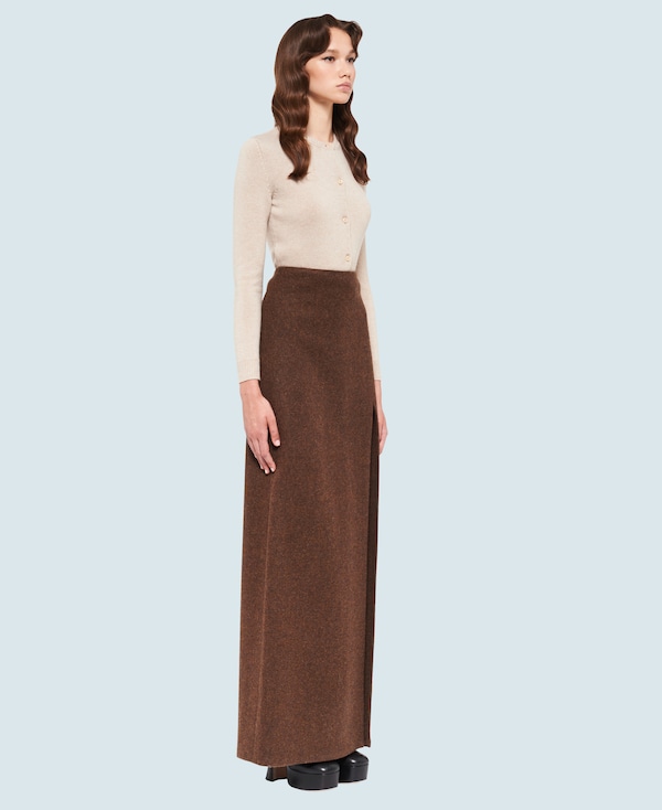 Long wool skirt clearance