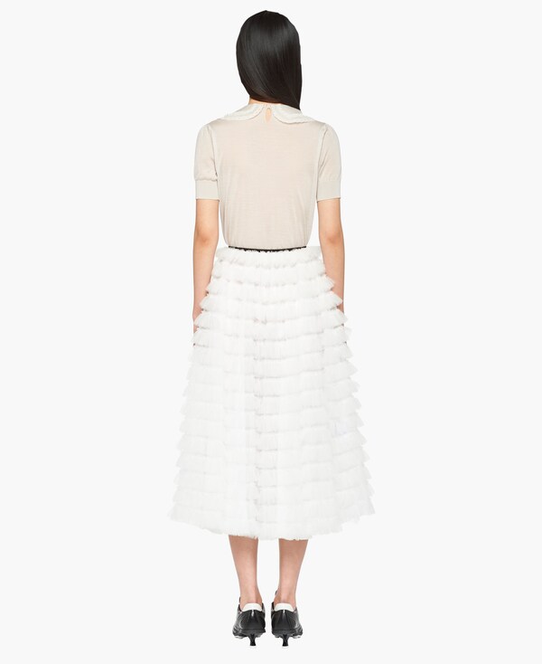 tulle skirt white