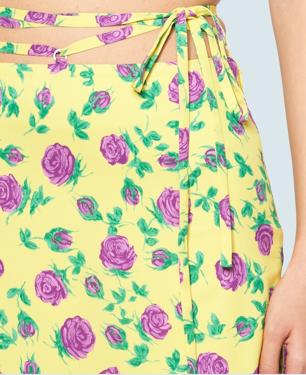 プリント入り ジョーゼット スカート Miu Miu Mg1578 1ys6 F0010