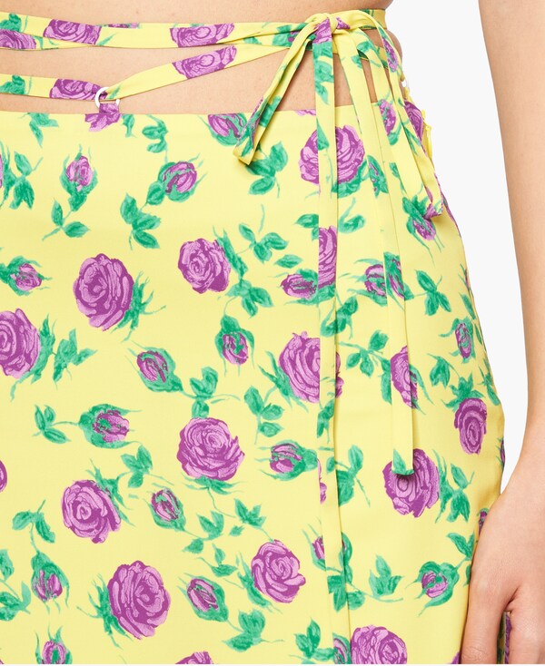 georgette flared skirt