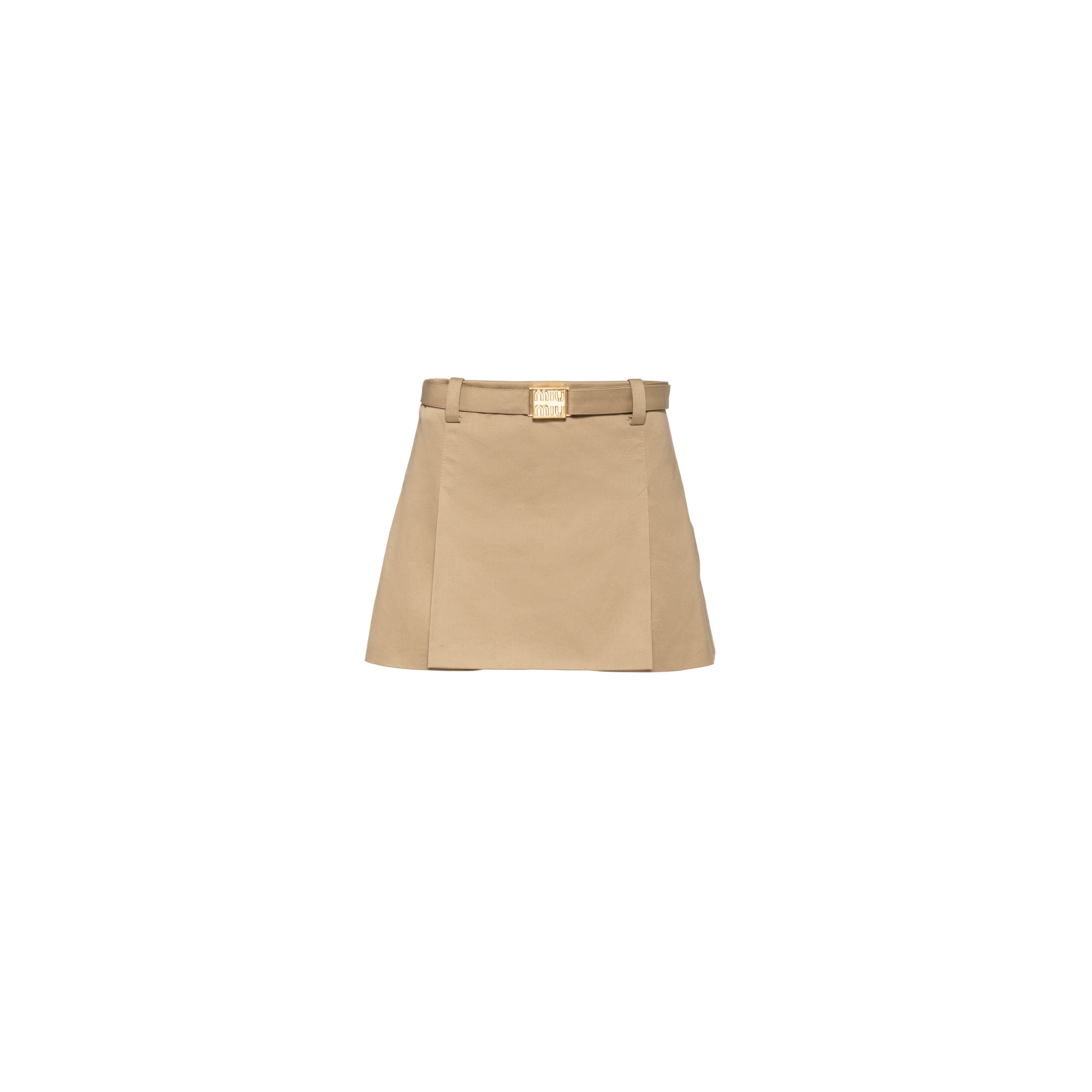 Miu Miu Chino Miniskirt In F0065 Corda