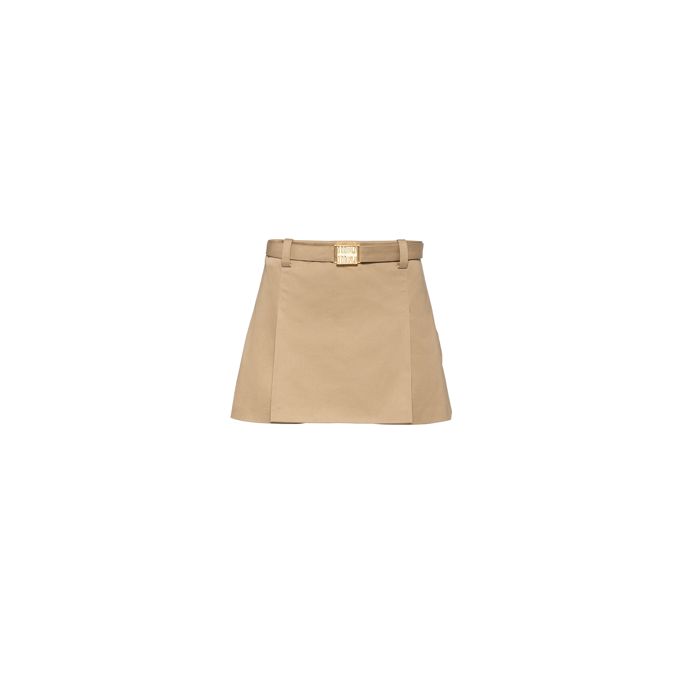 Miu Miu Minigonna In Chino, Donna, Corda, Taglia 36