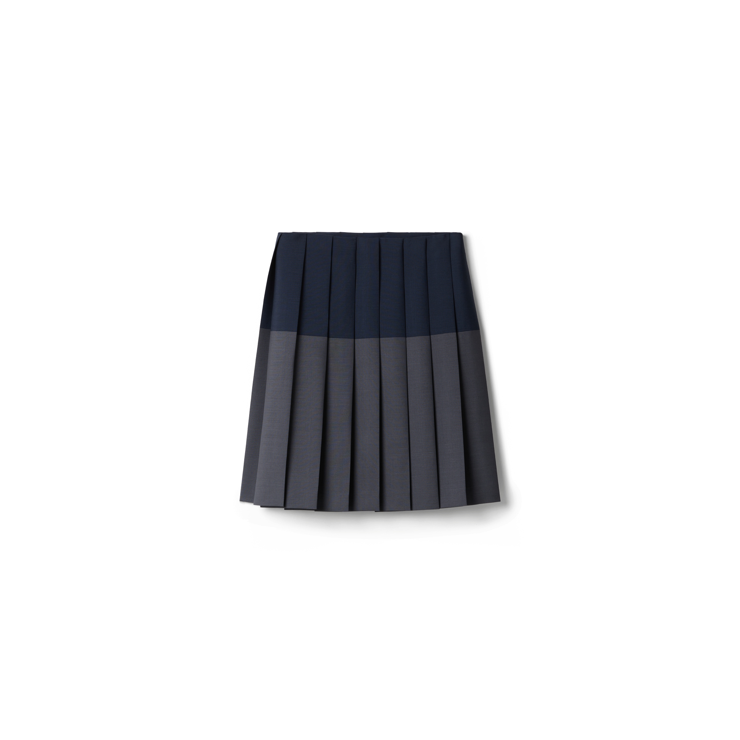 Miu Miu Gonna In Kid Mohair, Donna, Ematite/navy, Taglia 36