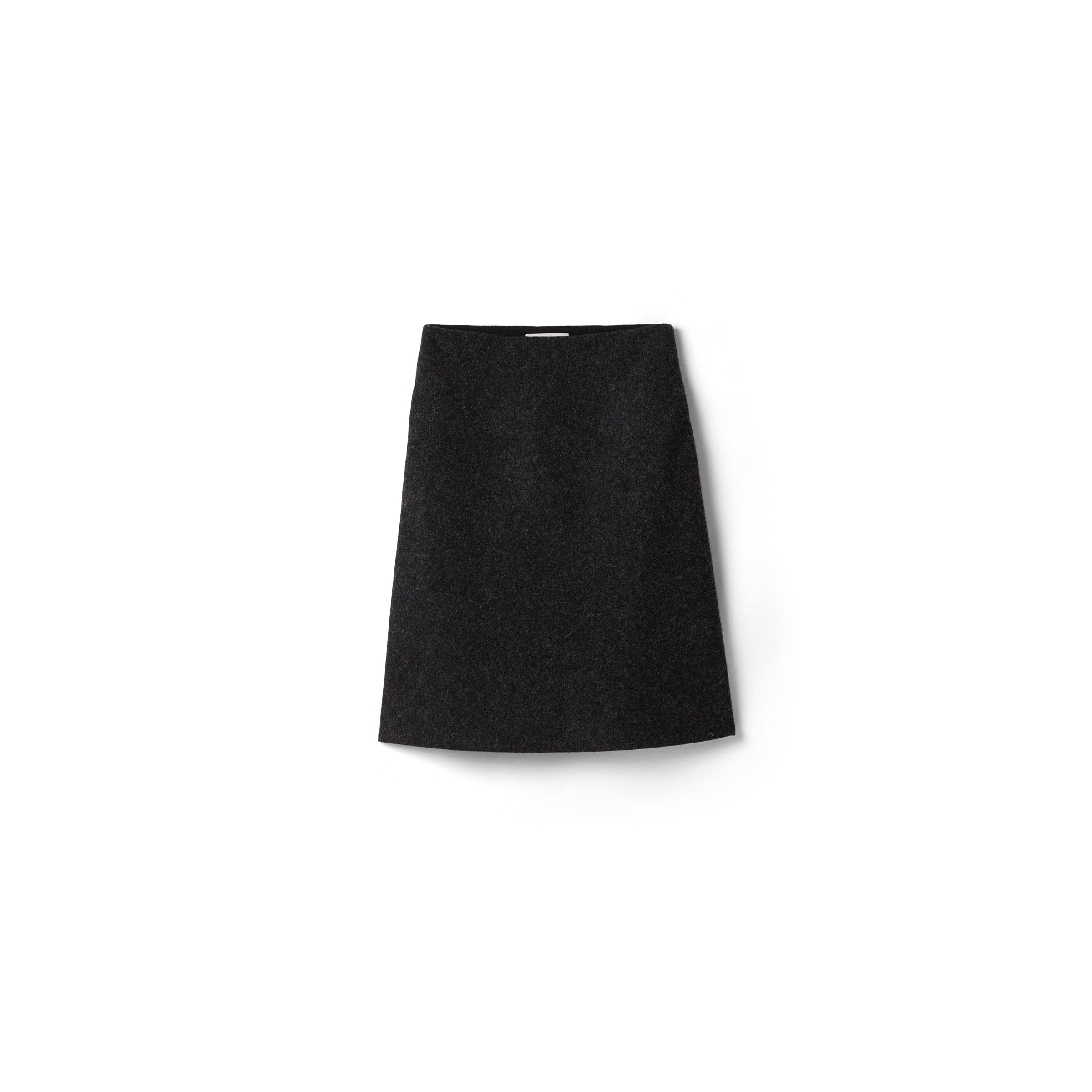 Miu Miu Jupe En Laine Shetland, Femme, Gris Anthracite, Taille 42