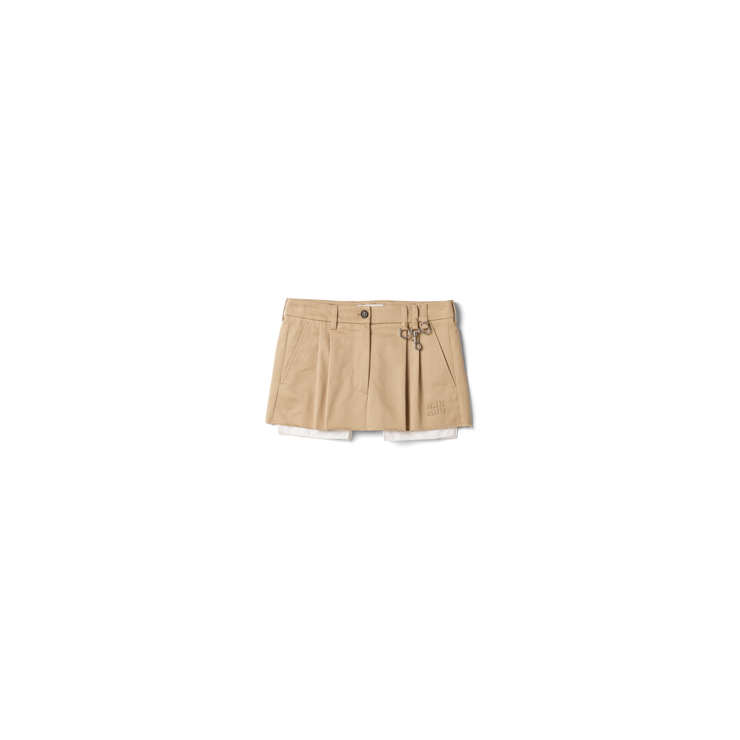Miu Miu Chino Miniskirt, Woman, Cord, Size 36