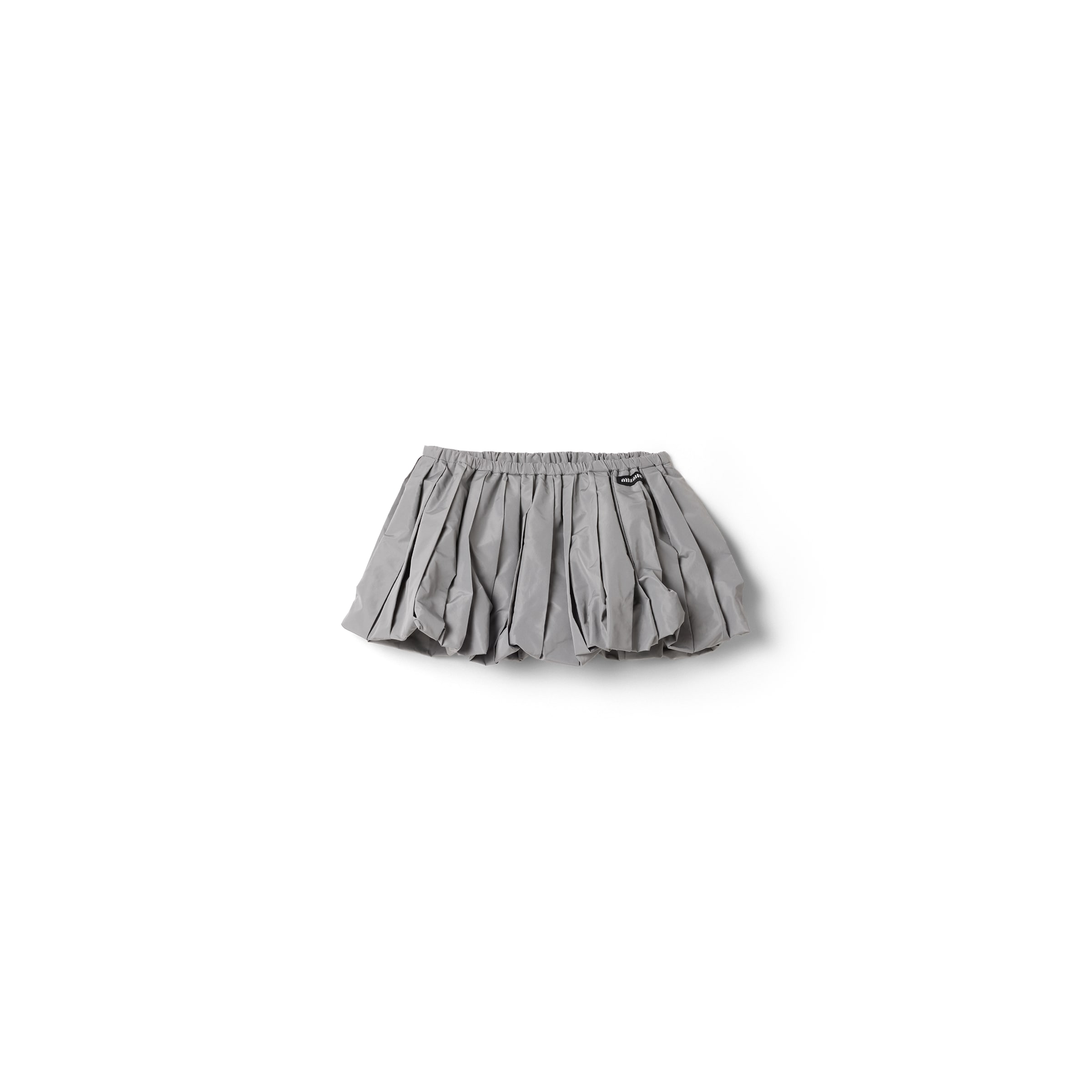 Miu Miu Technical Fabric Miniskirt In Multi