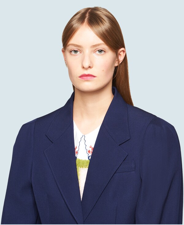 miu miu blue coat