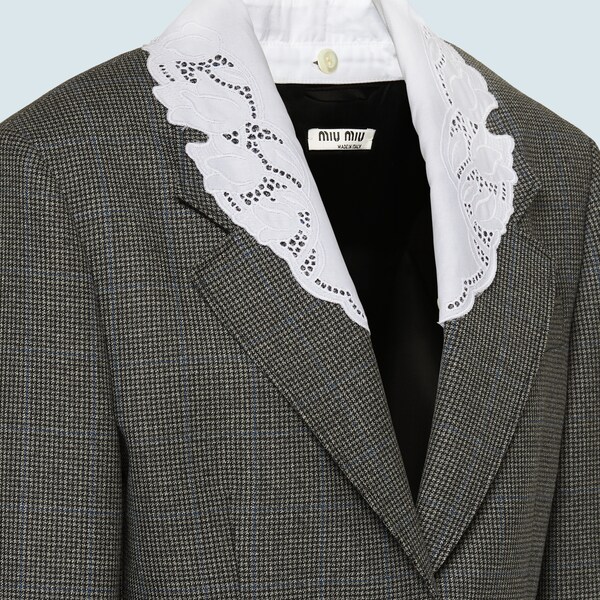 Miu miu houndstooth coat clearance