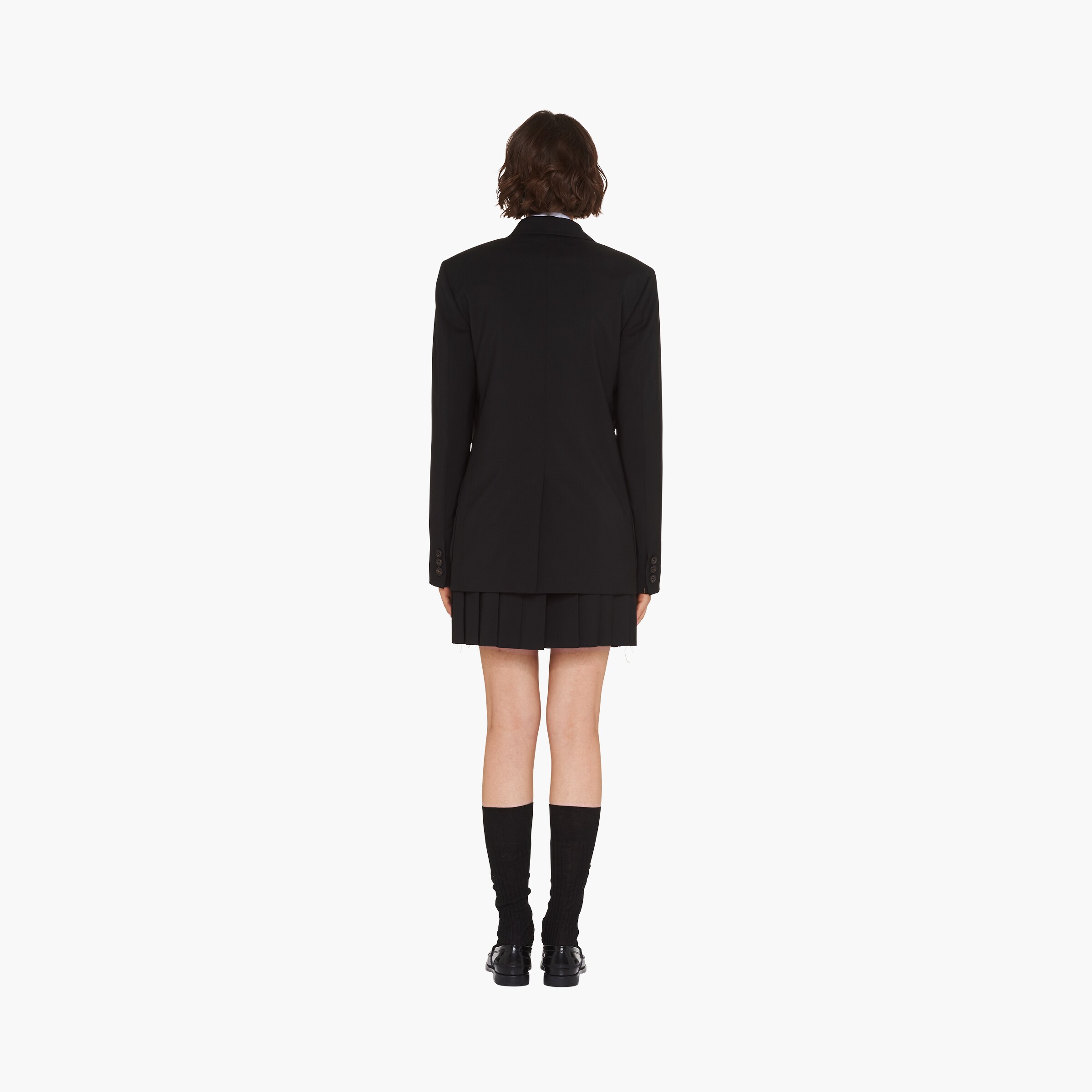 GETADME Elegant Single Breasted Mohair Knitted Cardigan Suit Women Chic Solid High Waist Cashmere Midi Skirt Set 2024 Lady Casual Outfit