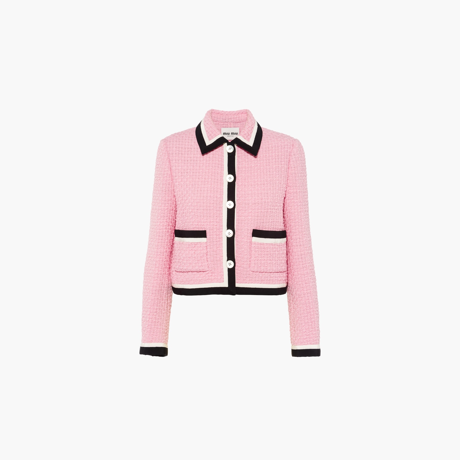 miumiu.com | Einreihige Jacke aus Tweed