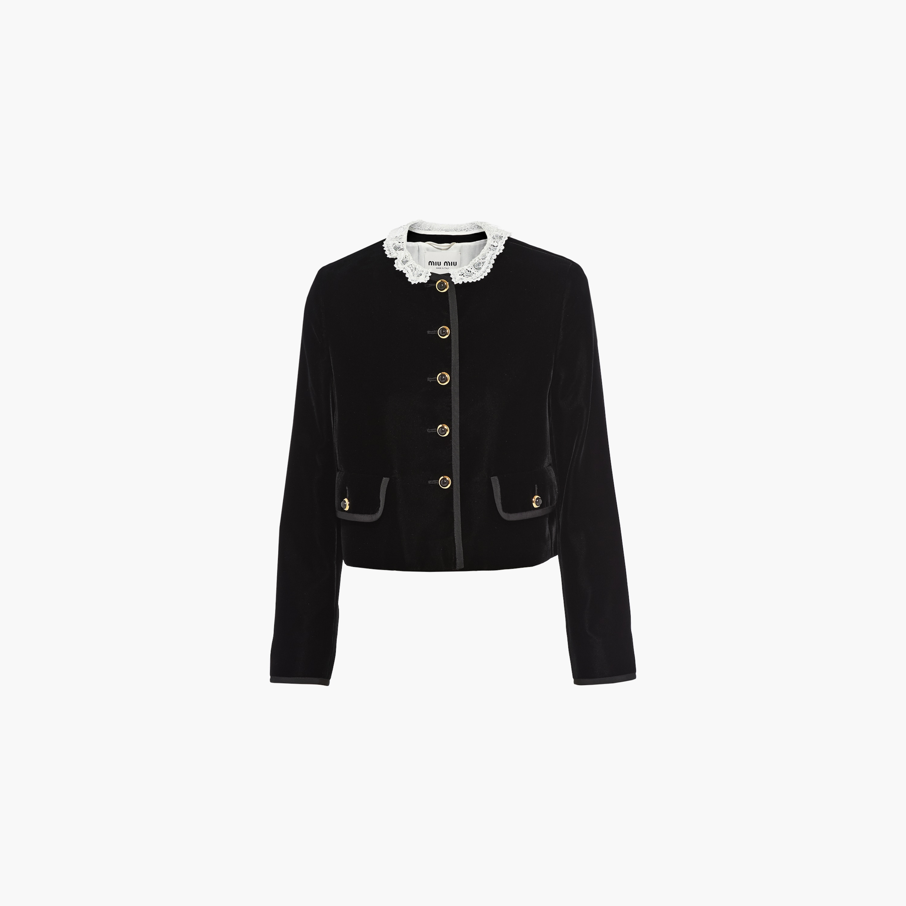 Oversized Single-Breasted Velvet Jacket