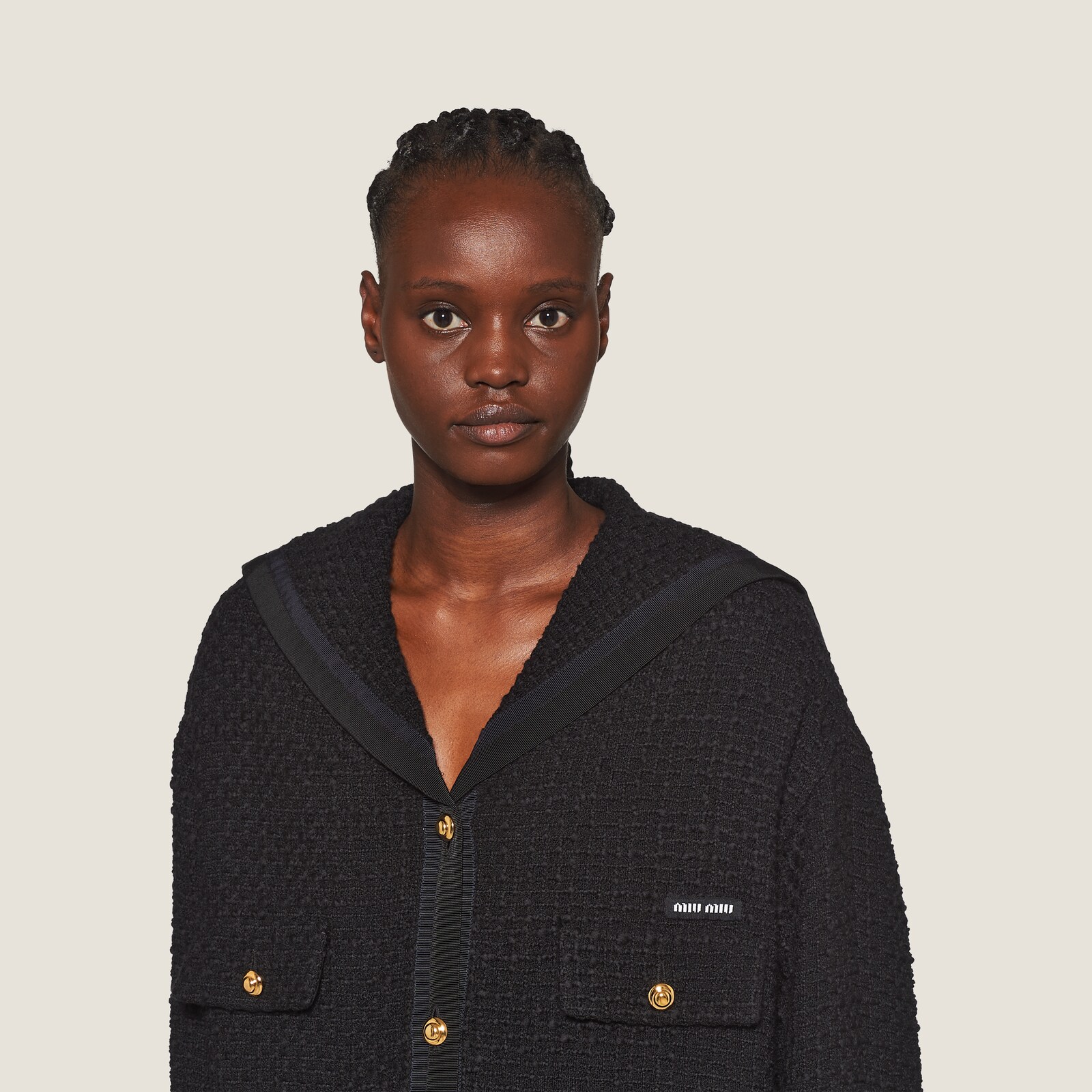 Black Single breasted Tweed Jacket Miu Miu black-single-breasted-tweed-jacket-miu-miu