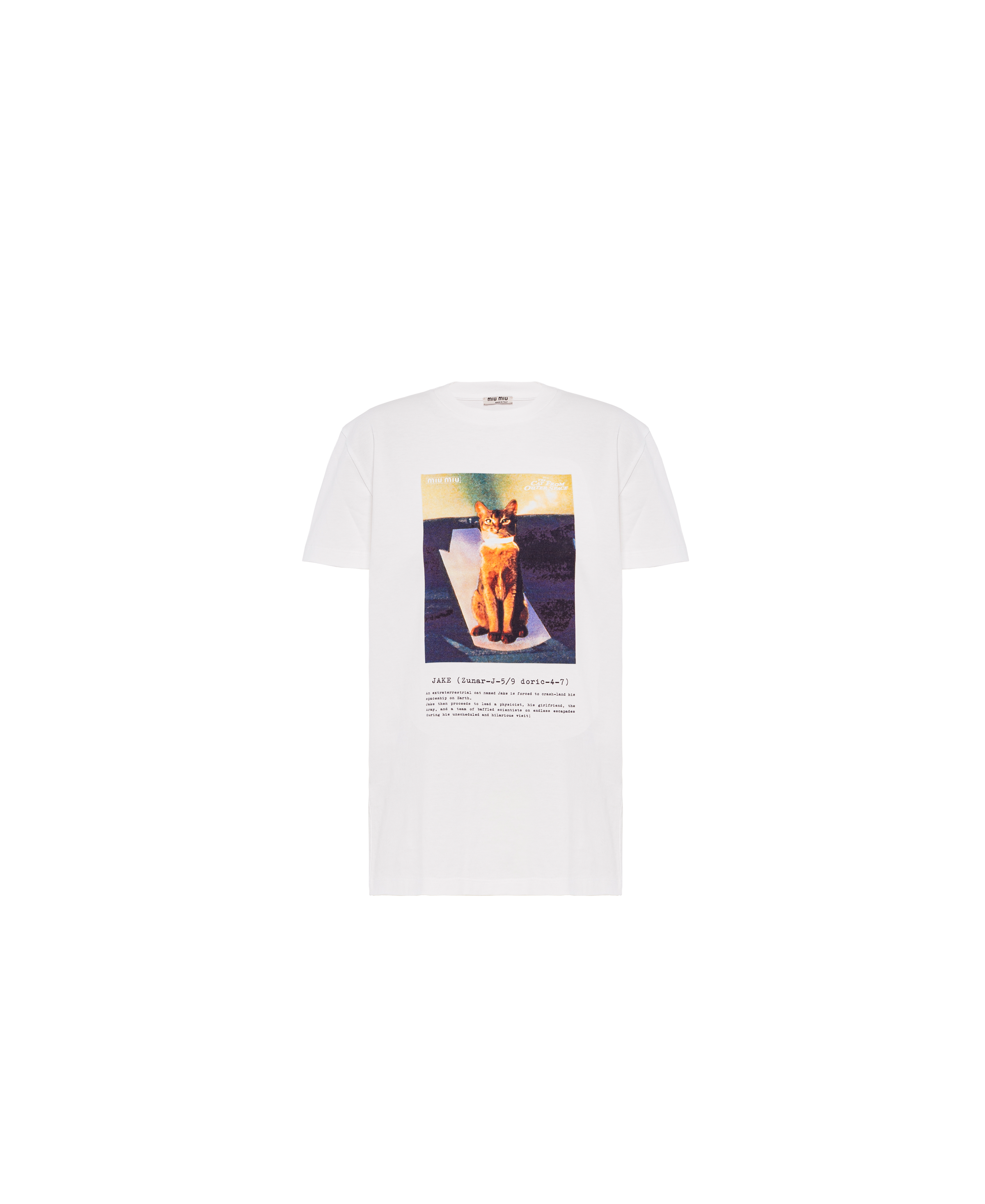 Miu miu on sale cat t shirt