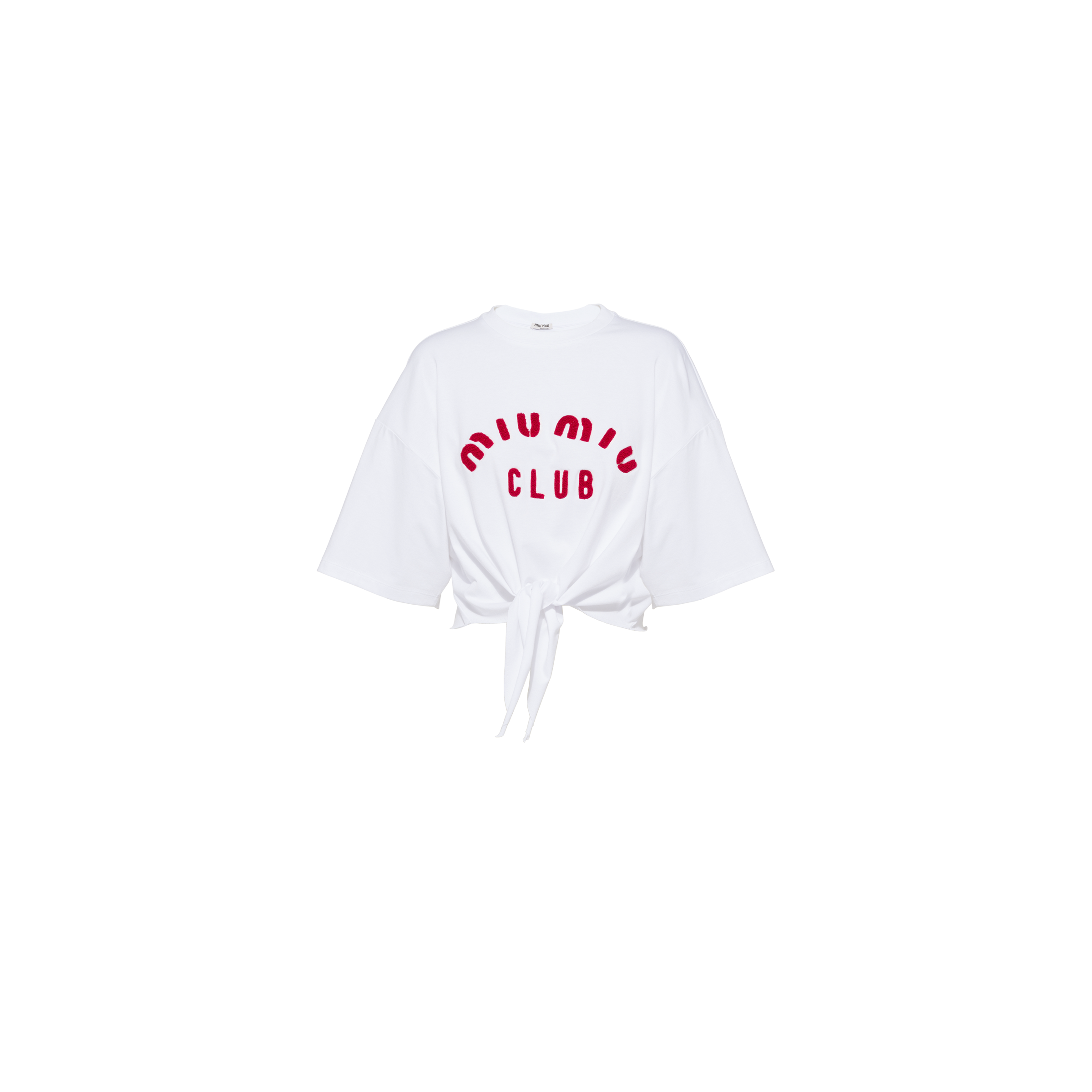 超安い】 新品、未使用 MIU MIU MIU MIU Club T-Shirt Tシャツ 