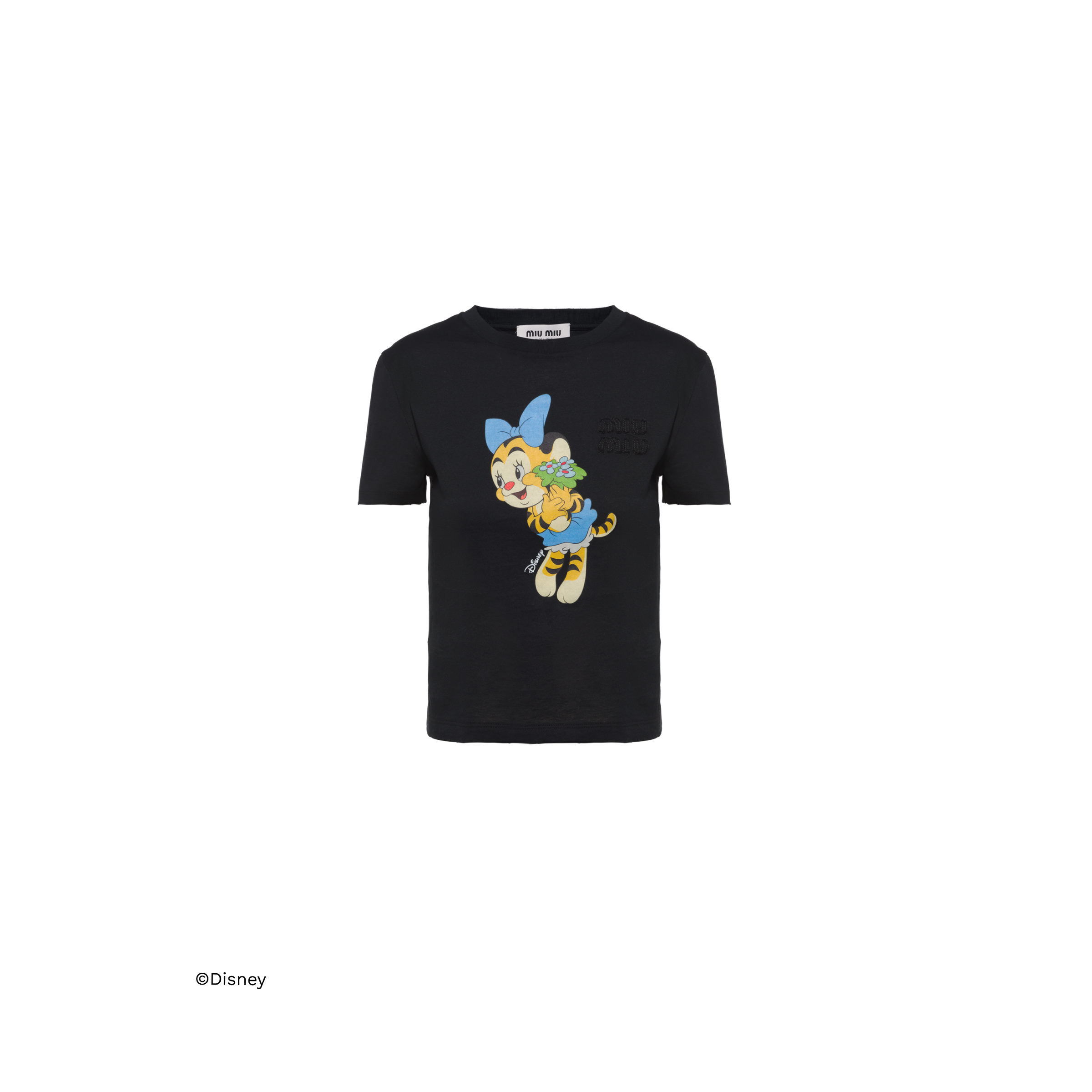 Embroidered cotton T-shirt Carbone 