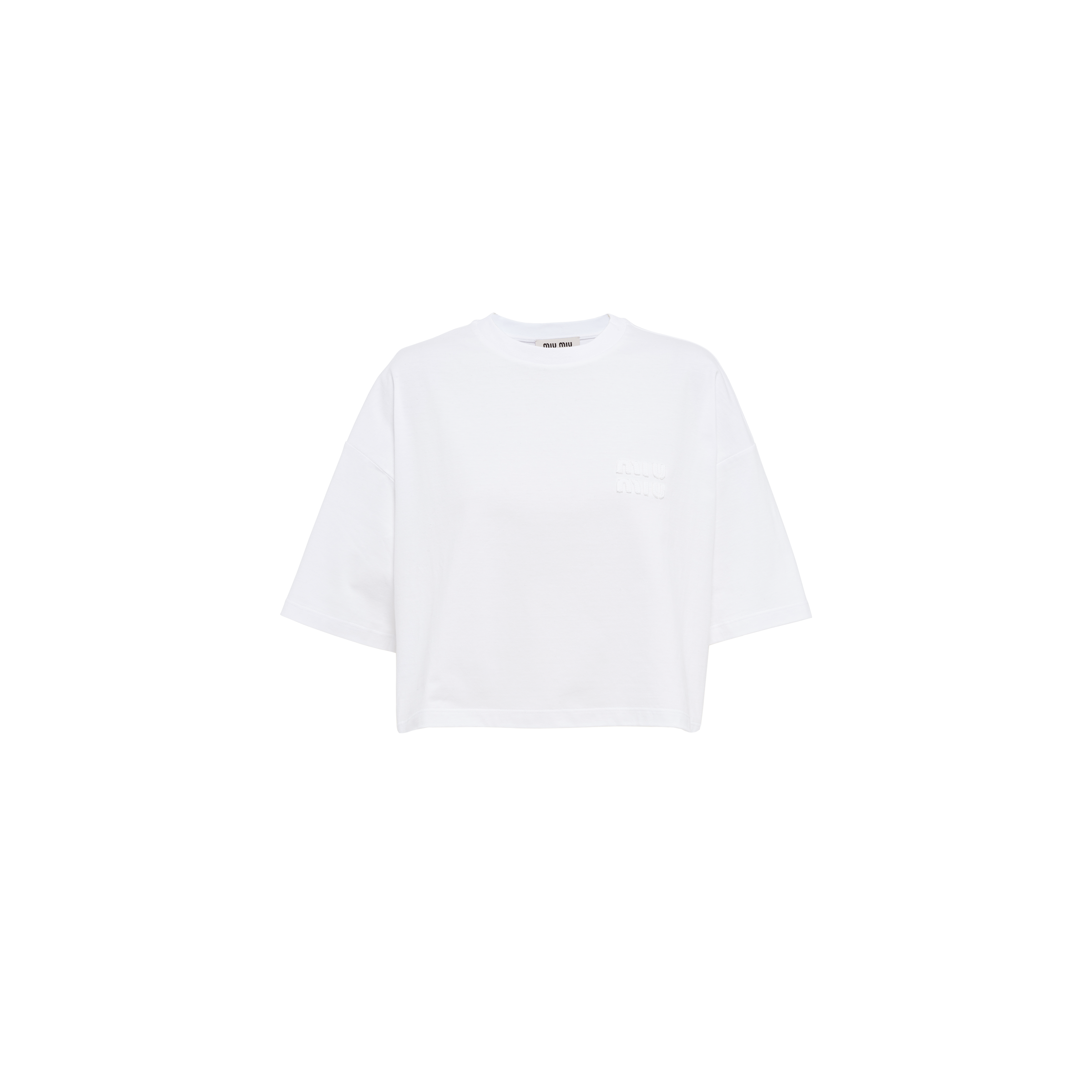 Embroidered cotton T-shirt