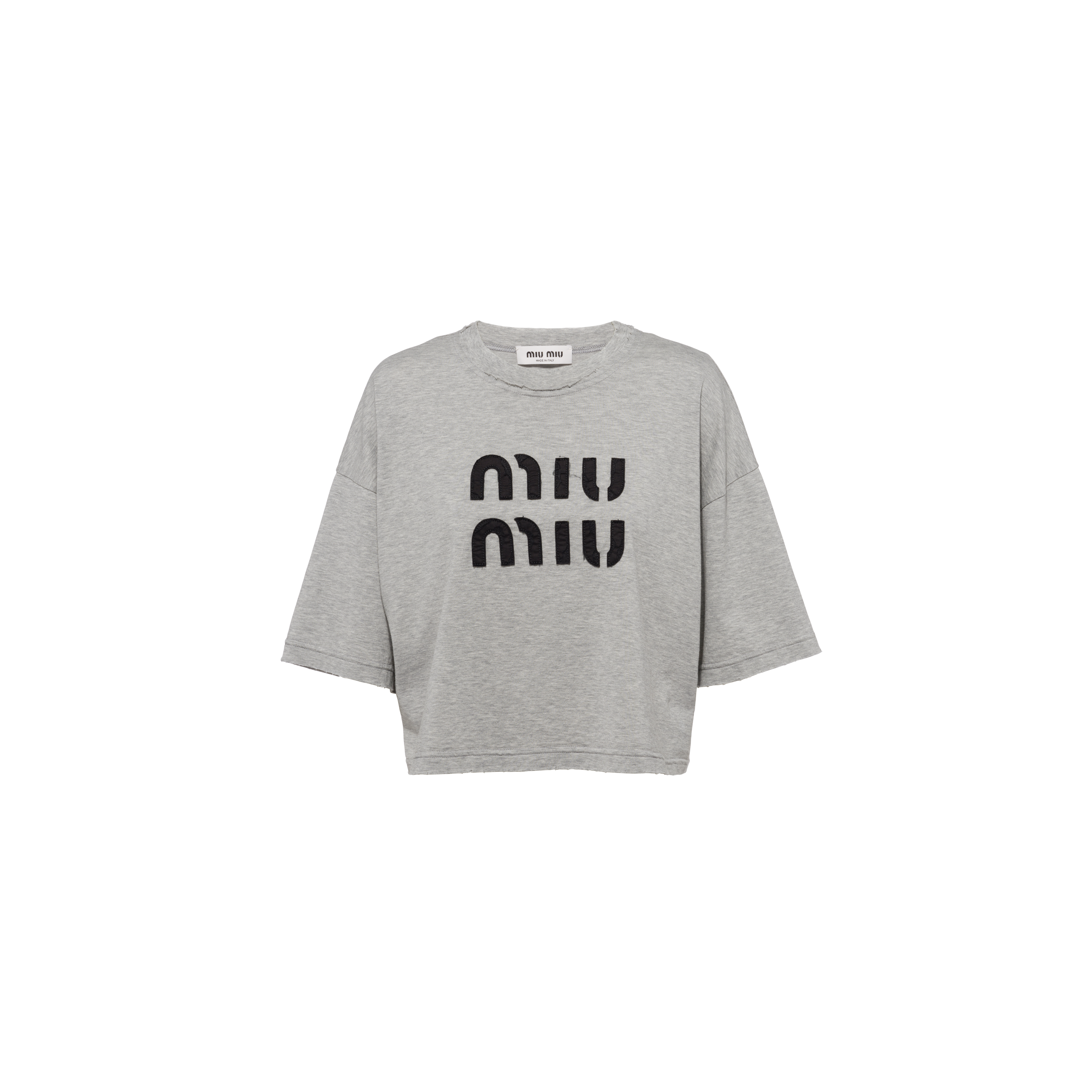 Miu Miu Women's Embroidered Cotton T-Shirt