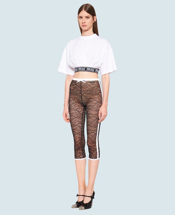 Stretch lace leggings clearance
