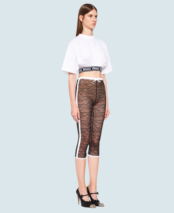 Stretch lace leggings clearance