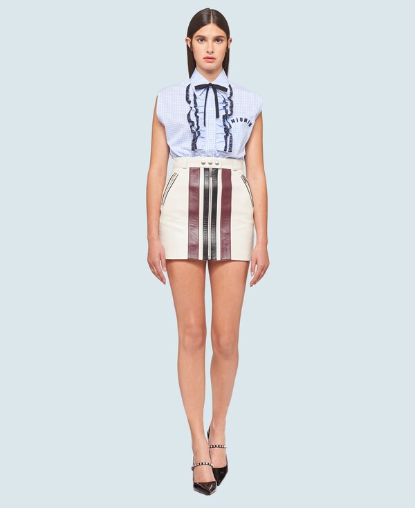 Miu miu league plaid shirt Clearance