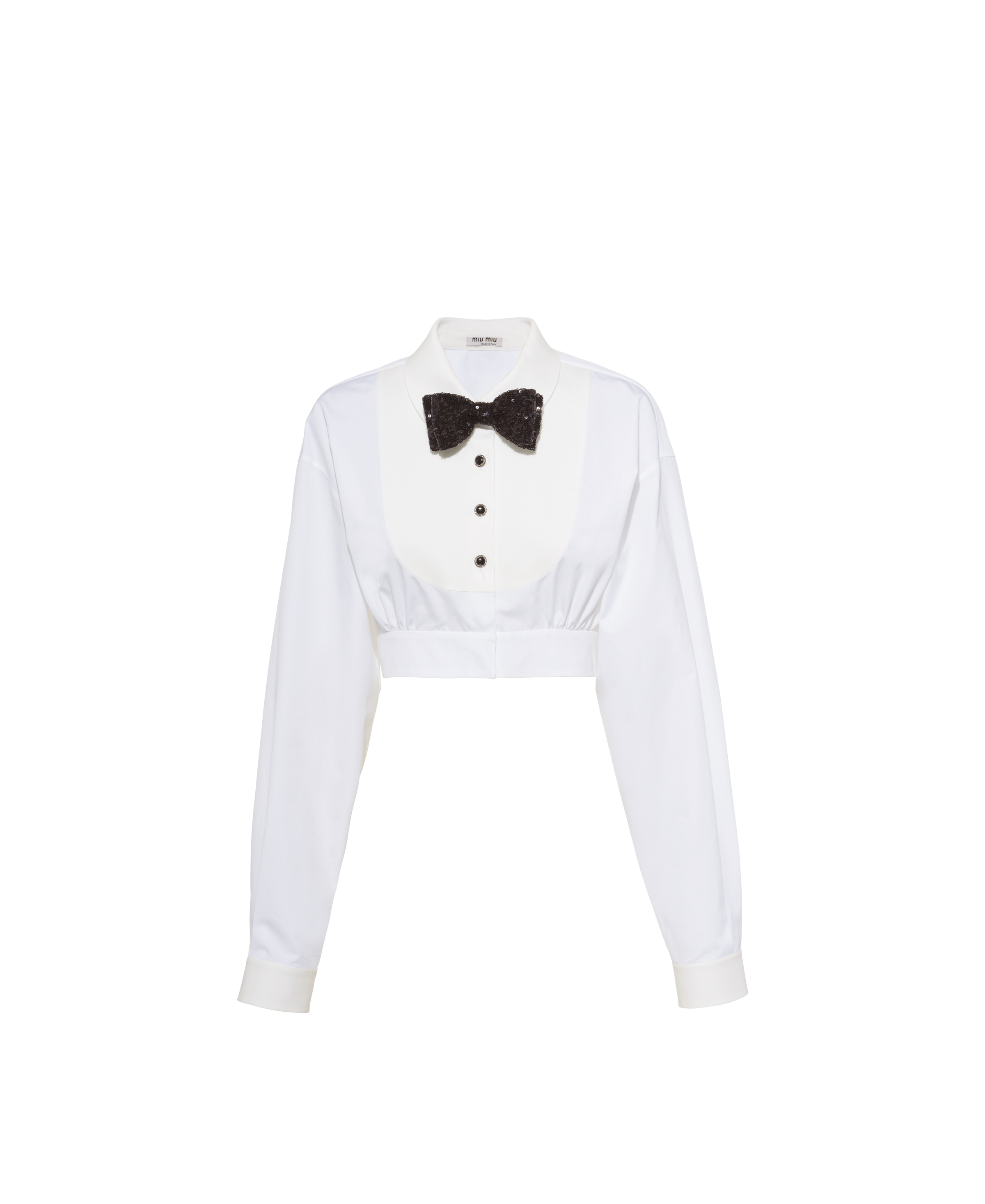 white poplin top