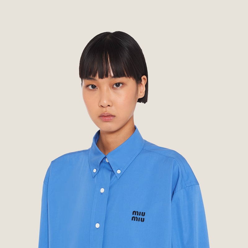 Chemise oversize en popeline