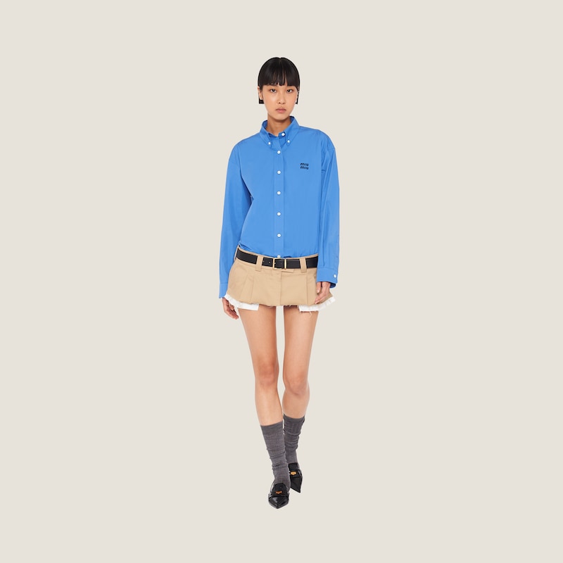 Chemise oversize en popeline