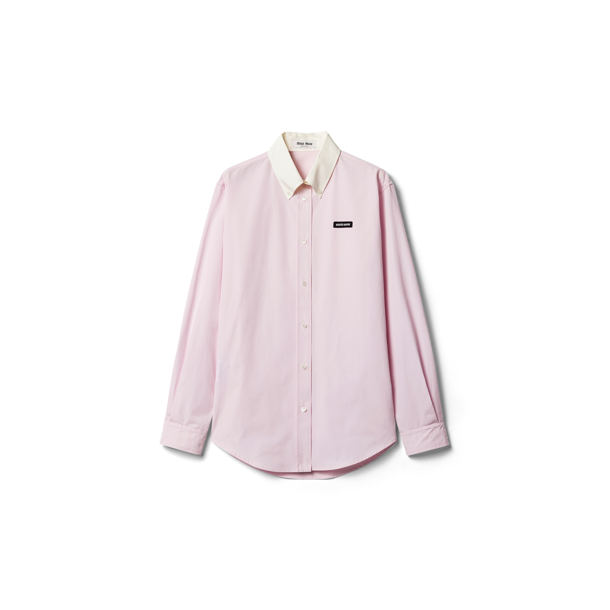 Miu Miu Camisa De Popelín, Mujer, Rosa, Talla 36