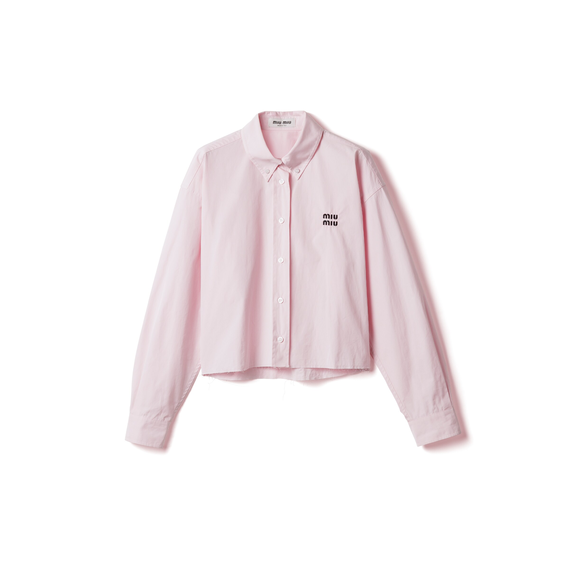 Miu Miu Chemise En Popeline, Femme, Rose, Taille 44