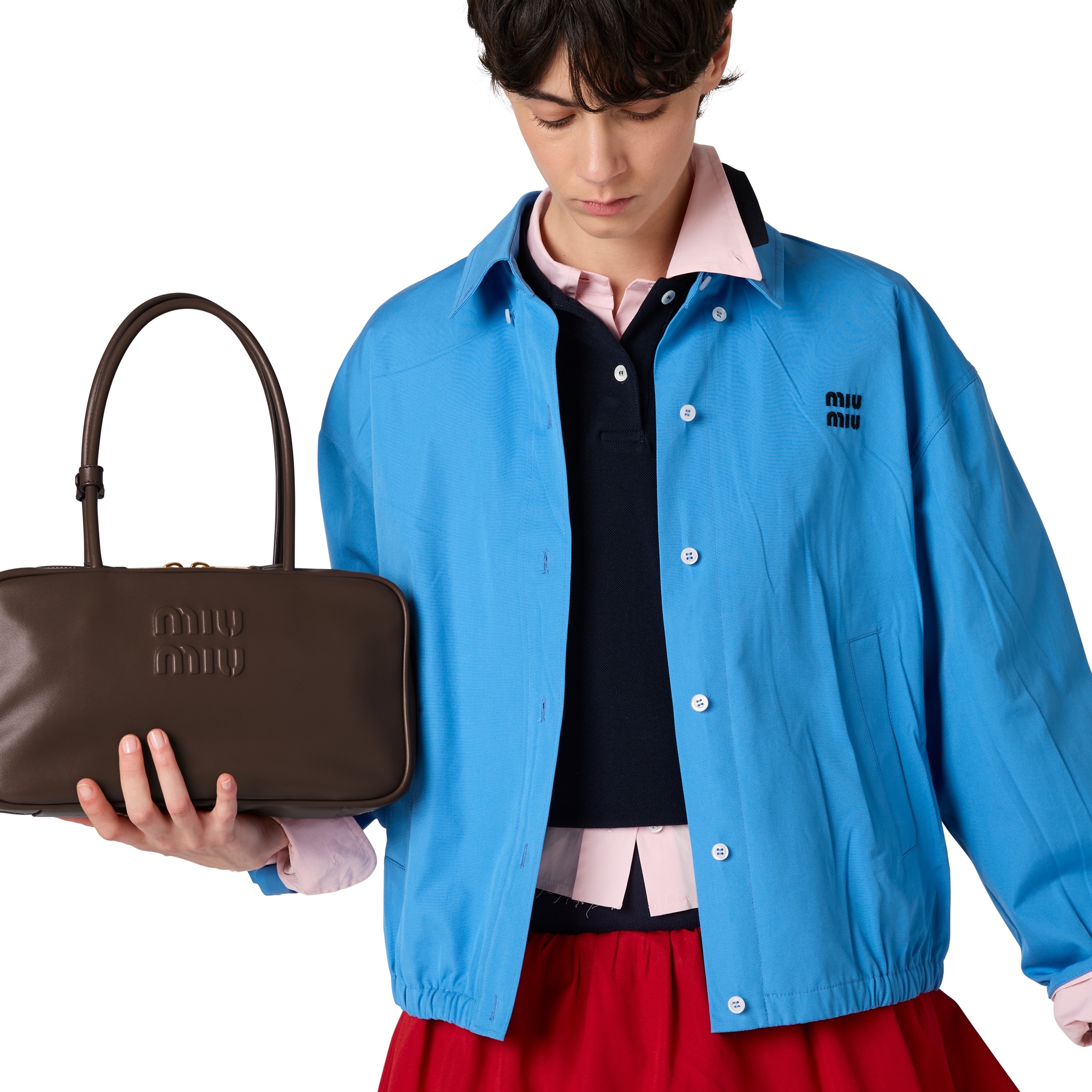 Miu Miu Bomber Jacket In Blue